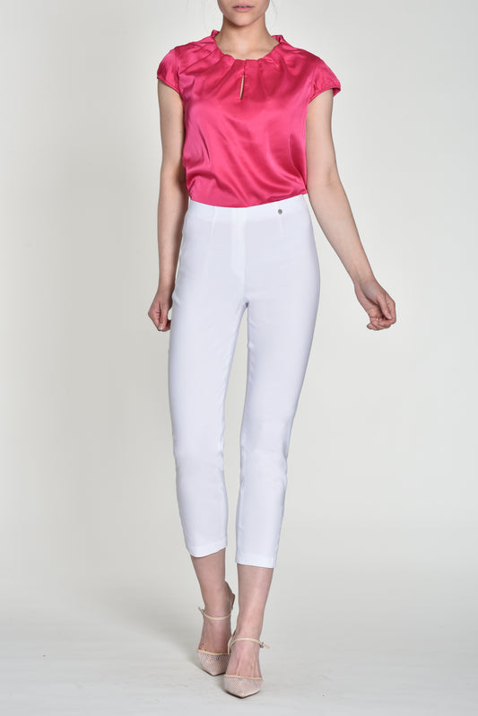 Robell Lena 09 White Ladder Trousers