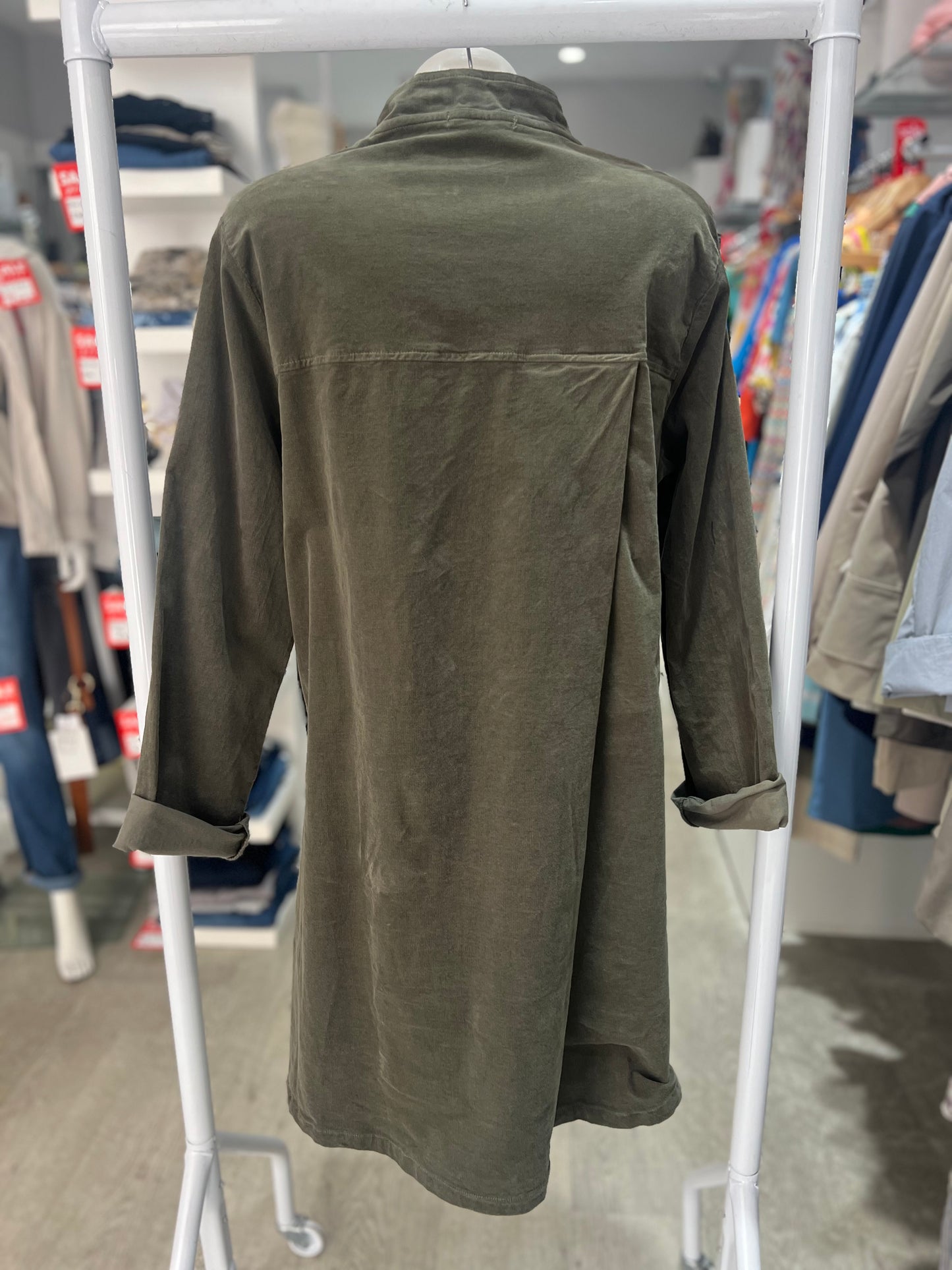 Cut Loose Corduroy Swing Coat