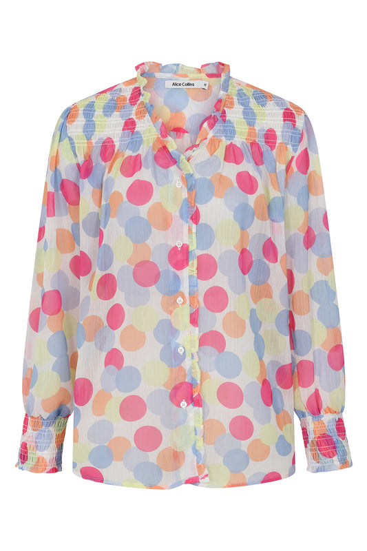 Alice Collins Mabel Blouse - Candy Dot