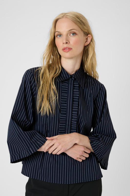 Karen by Simonsen Amy Silke Navy Blouse