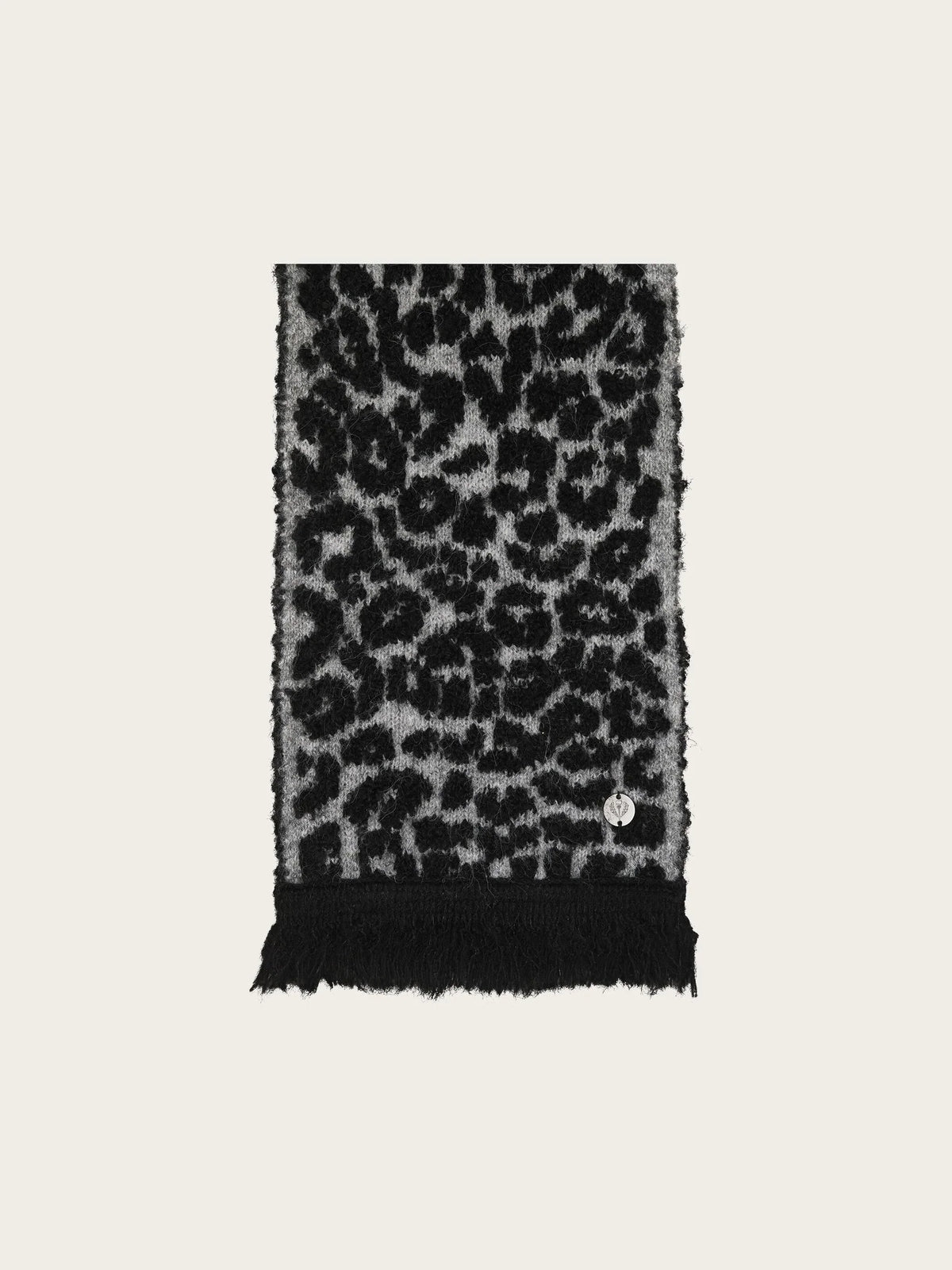 Fraas Snow Leopard Narrow Scarf
