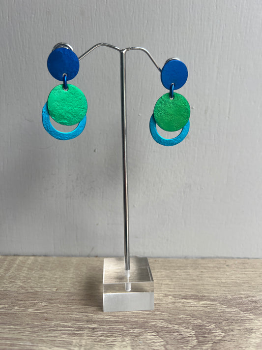 Oana Millet Drop Circle Earrings