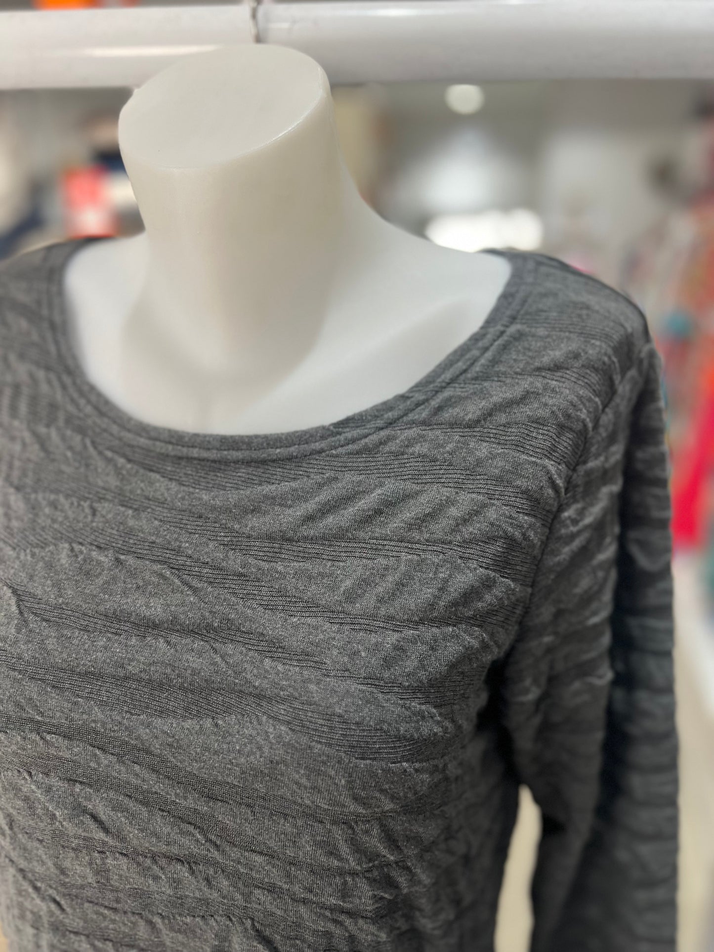 Cut Loose Grey Textured Dress