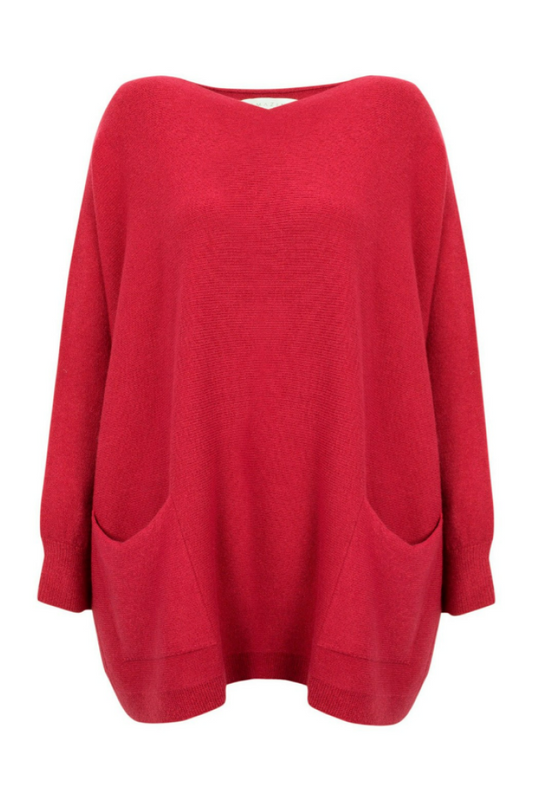 Amazing Woman Coral Red Caryf Top