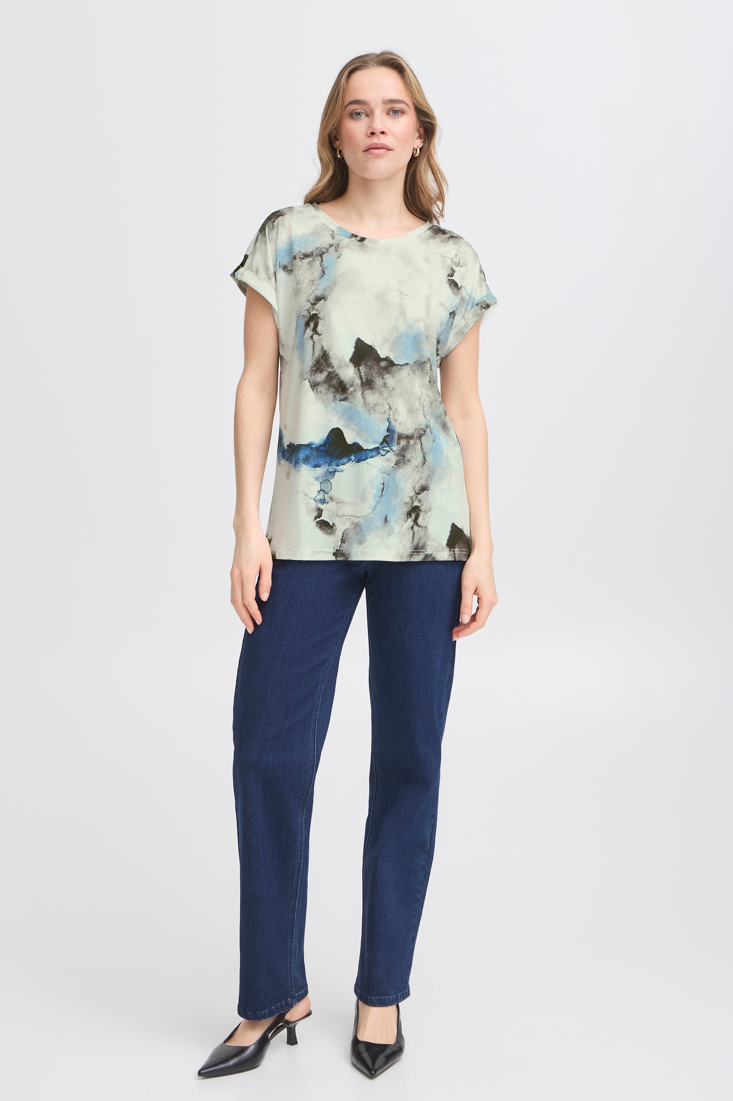 Fransa Seen Watercolour T-Shirt