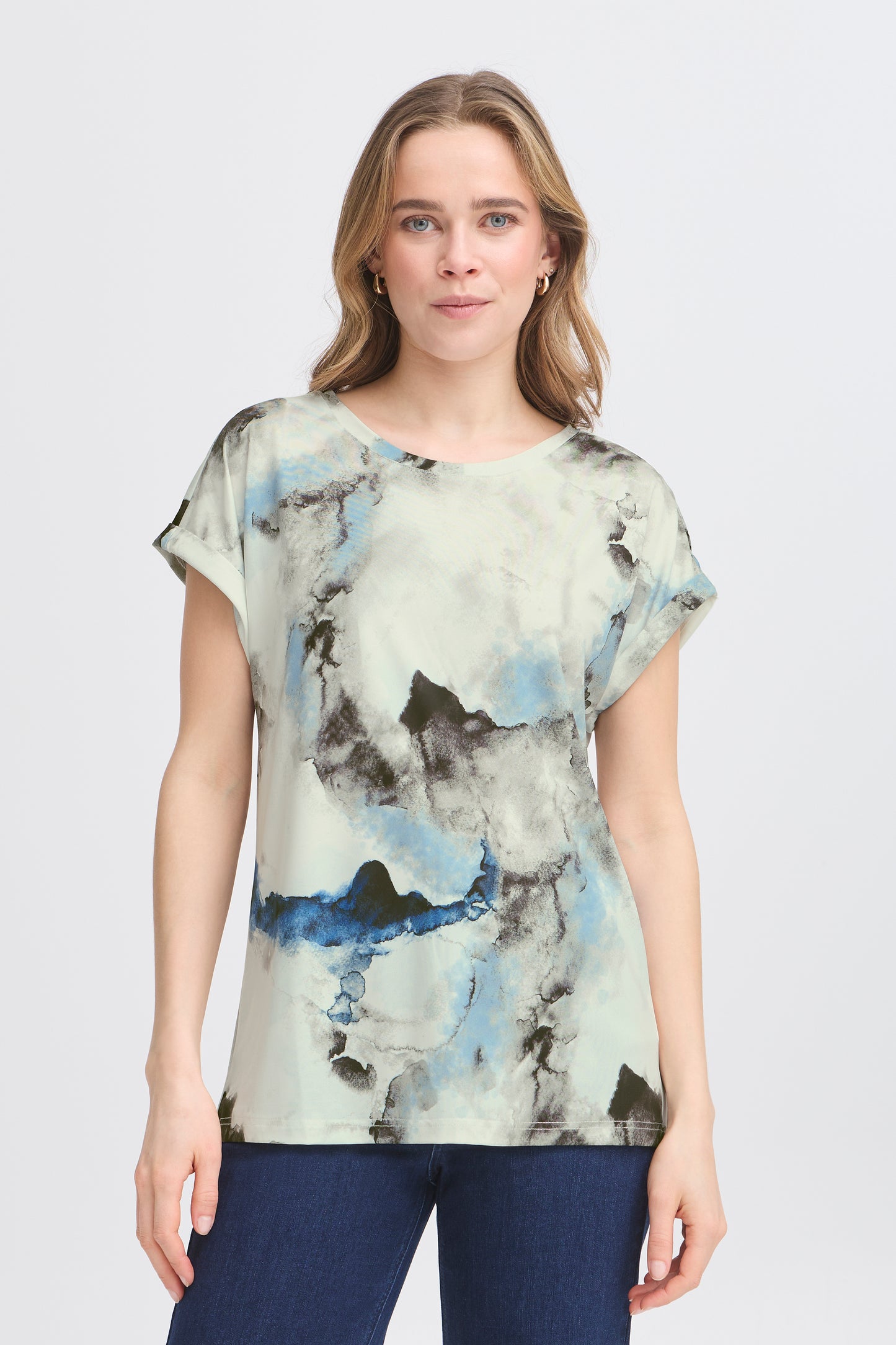 Fransa Seen Watercolour T-Shirt