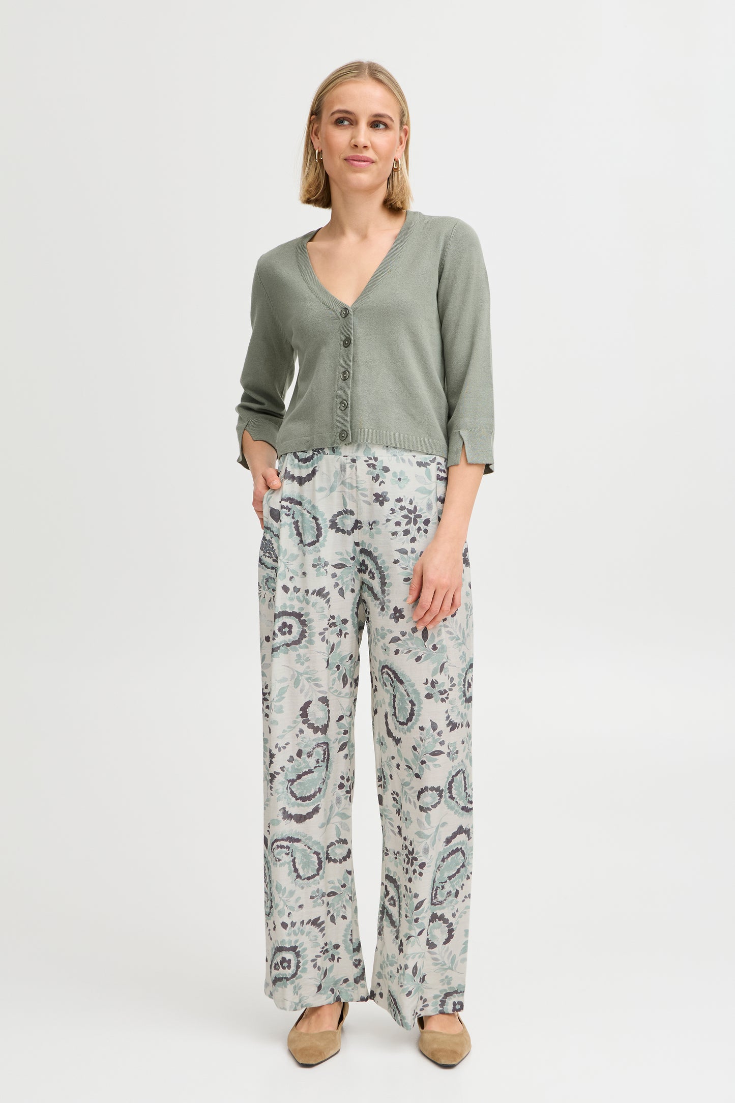 Fransa Ariana Pattern Trousers