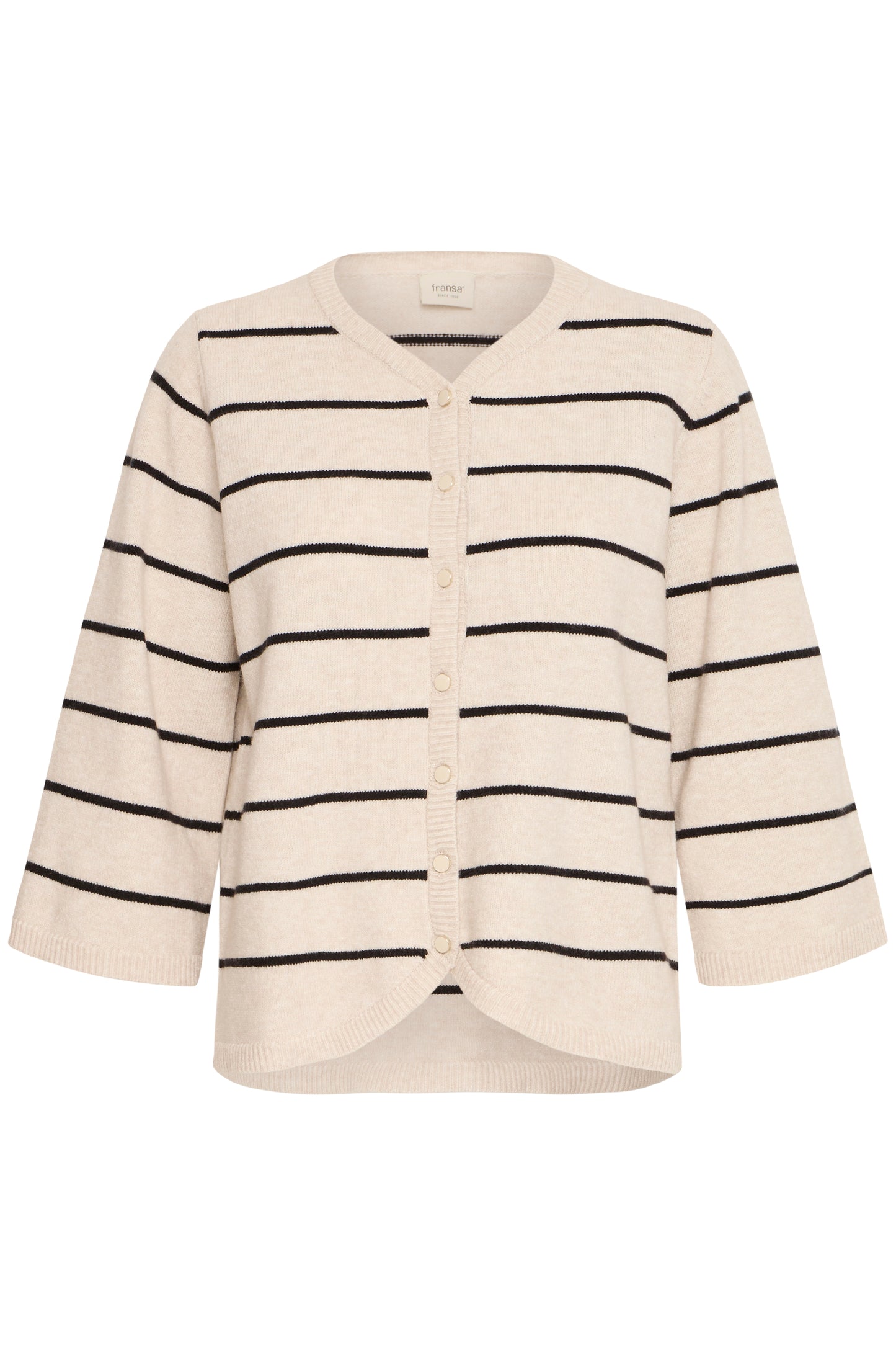 Fransa Bitte Stripe Cardigan