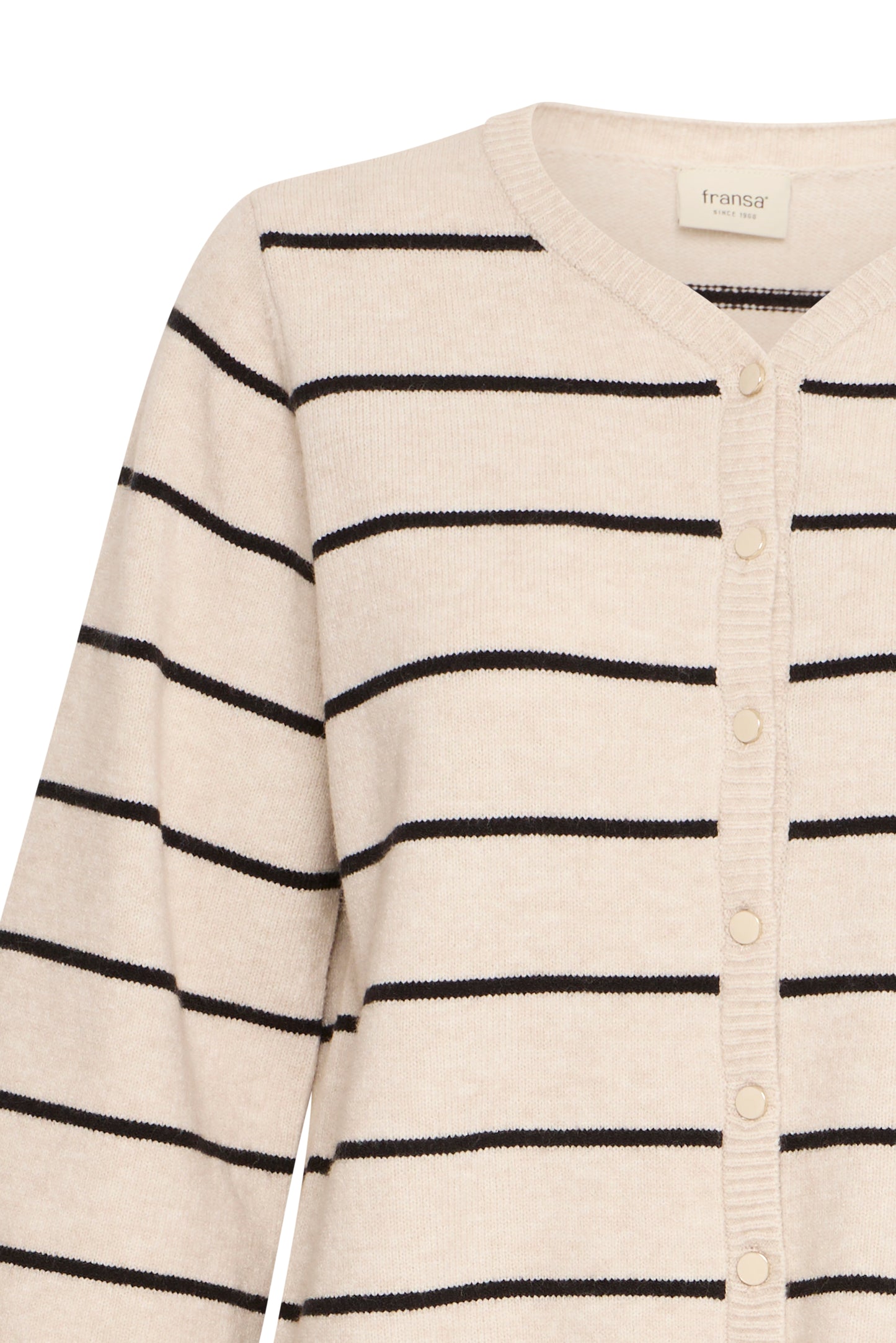 Fransa Bitte Stripe Cardigan