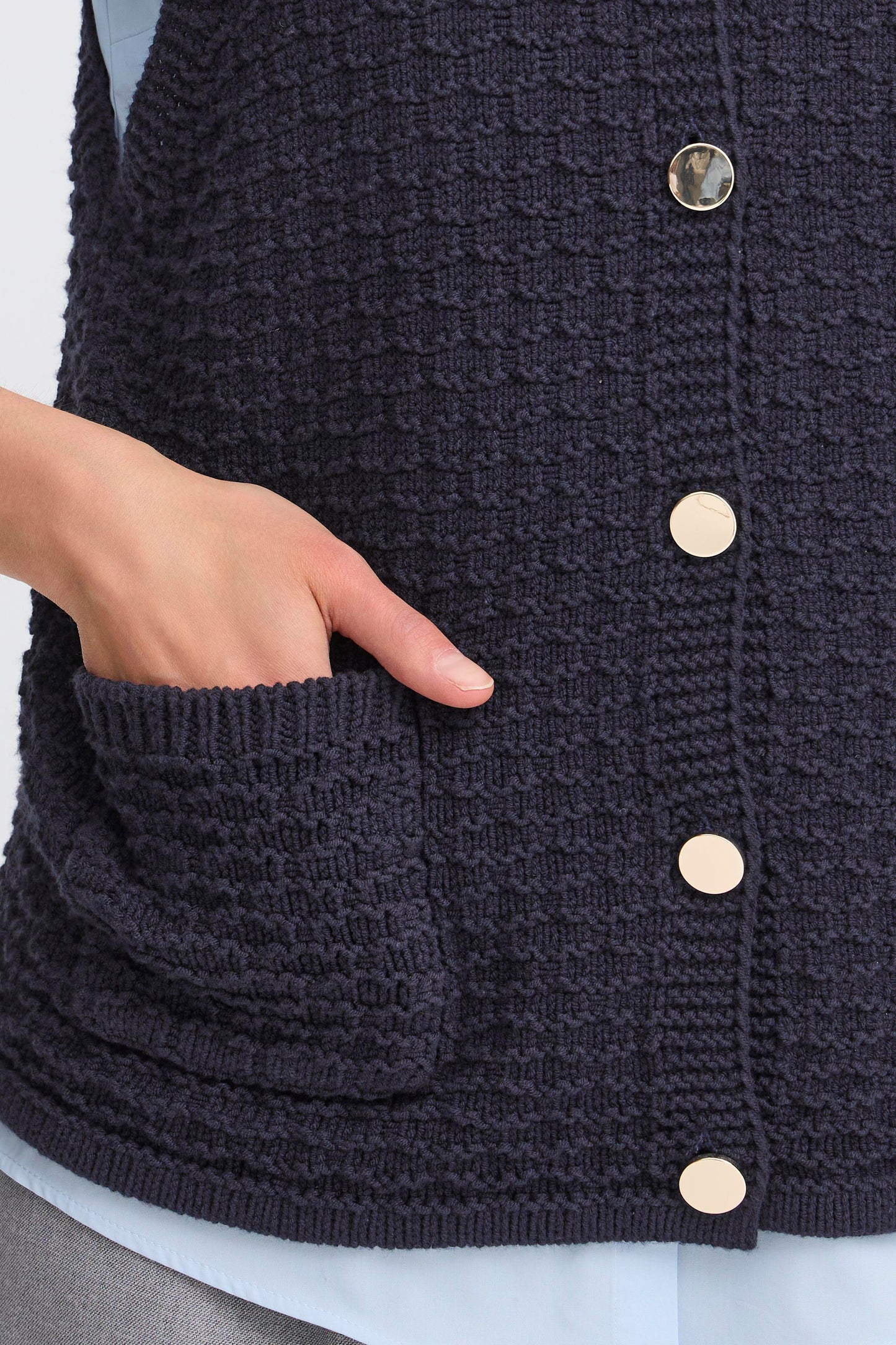 Fransa Kenna Navy Waistcoat