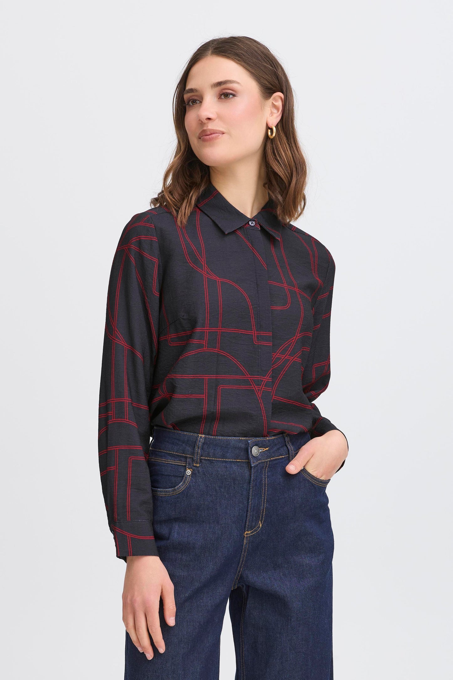 Fransa Daphne Graphic Shirt