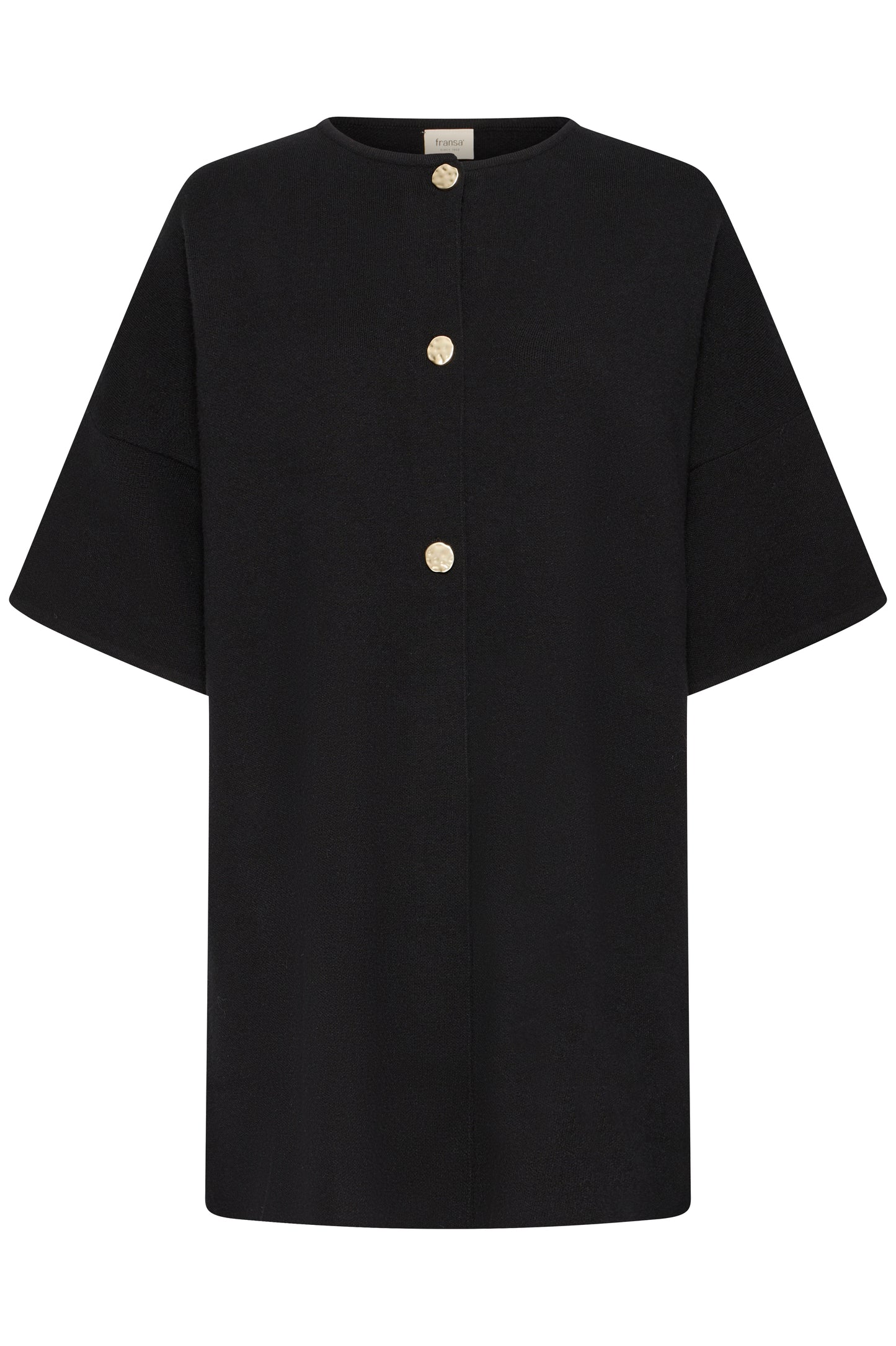 Fransa Sally Black Cardigan