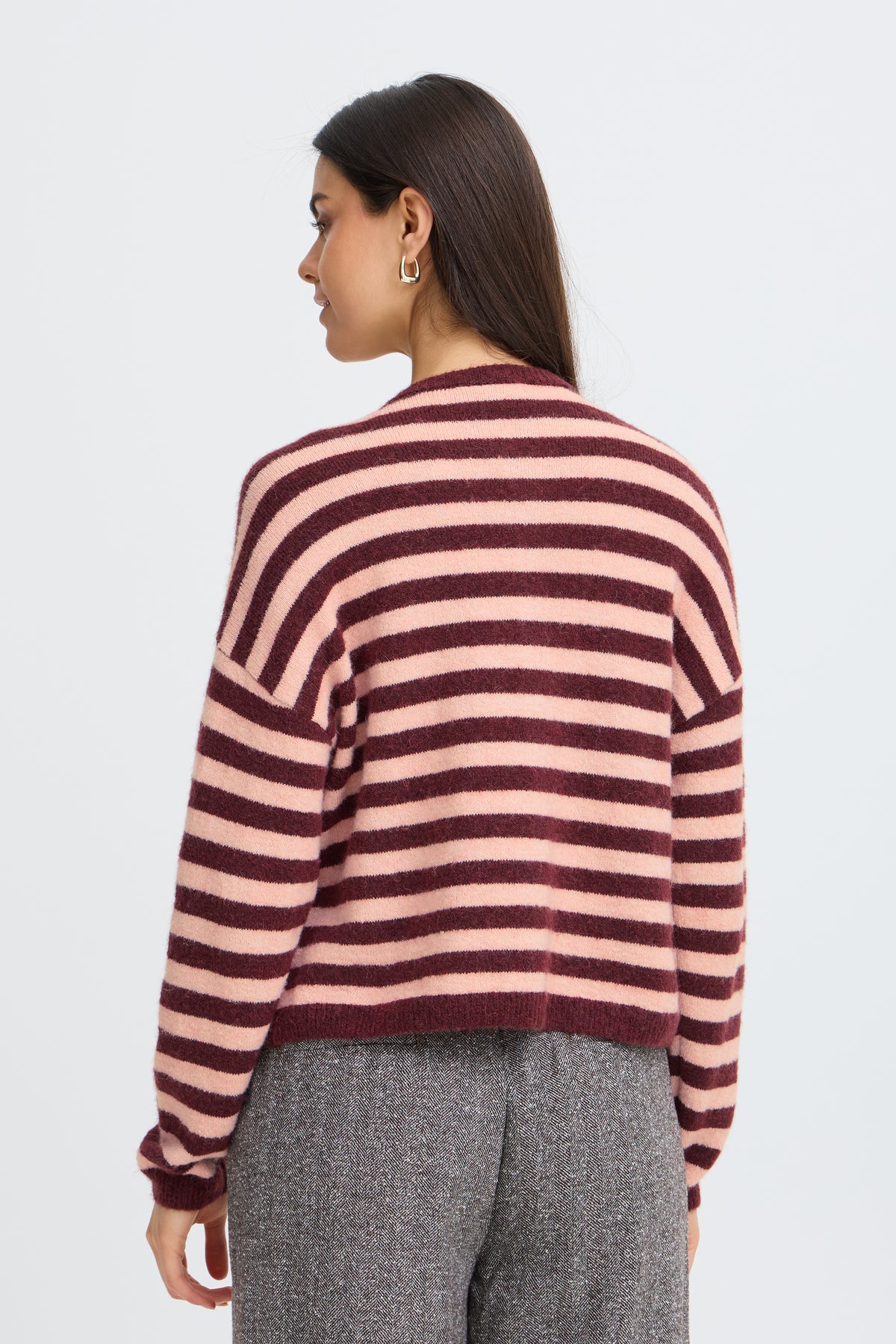Fransa Idaa Stripe Cardigan