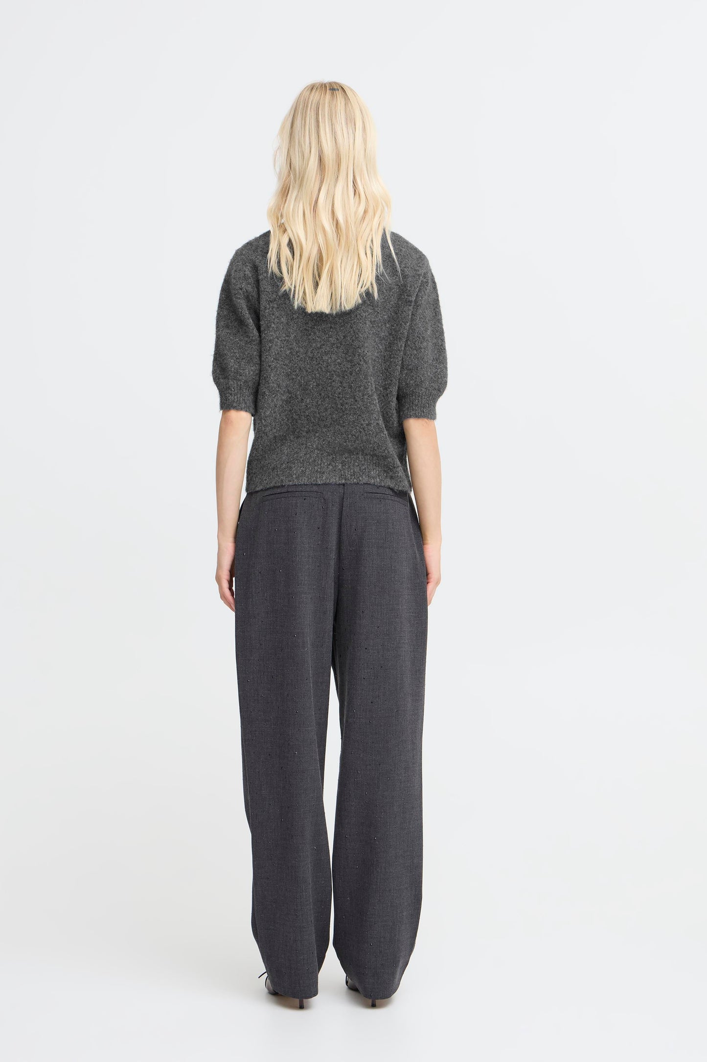 B-Young Omea Deco Grey Cardigan
