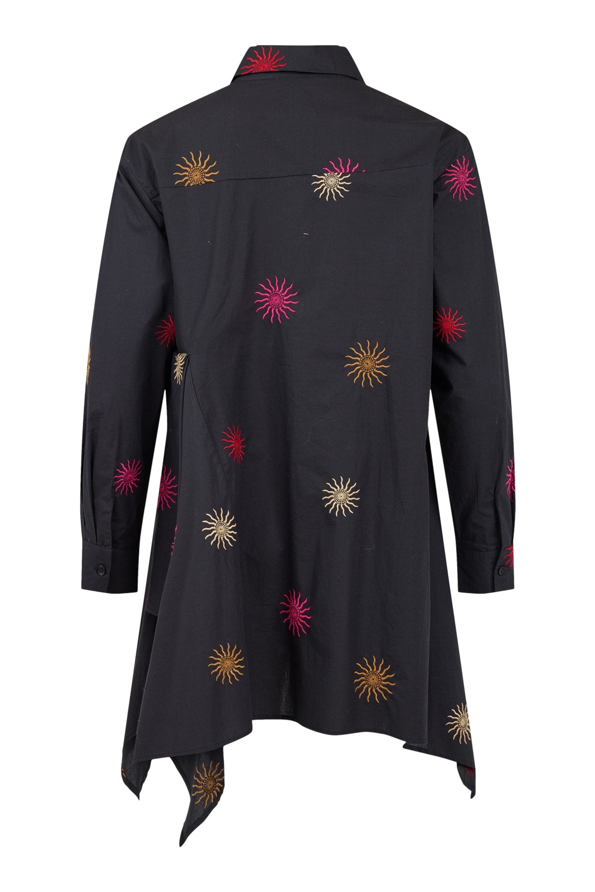 NOEN Black Asymmetrical Hem Shirt