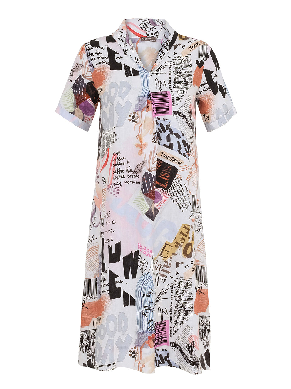 Dolcezza "Coffe Time" Print Dress