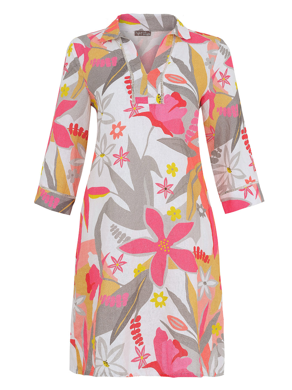 Dolcezza "A Smell of Gardenia" Print Dress