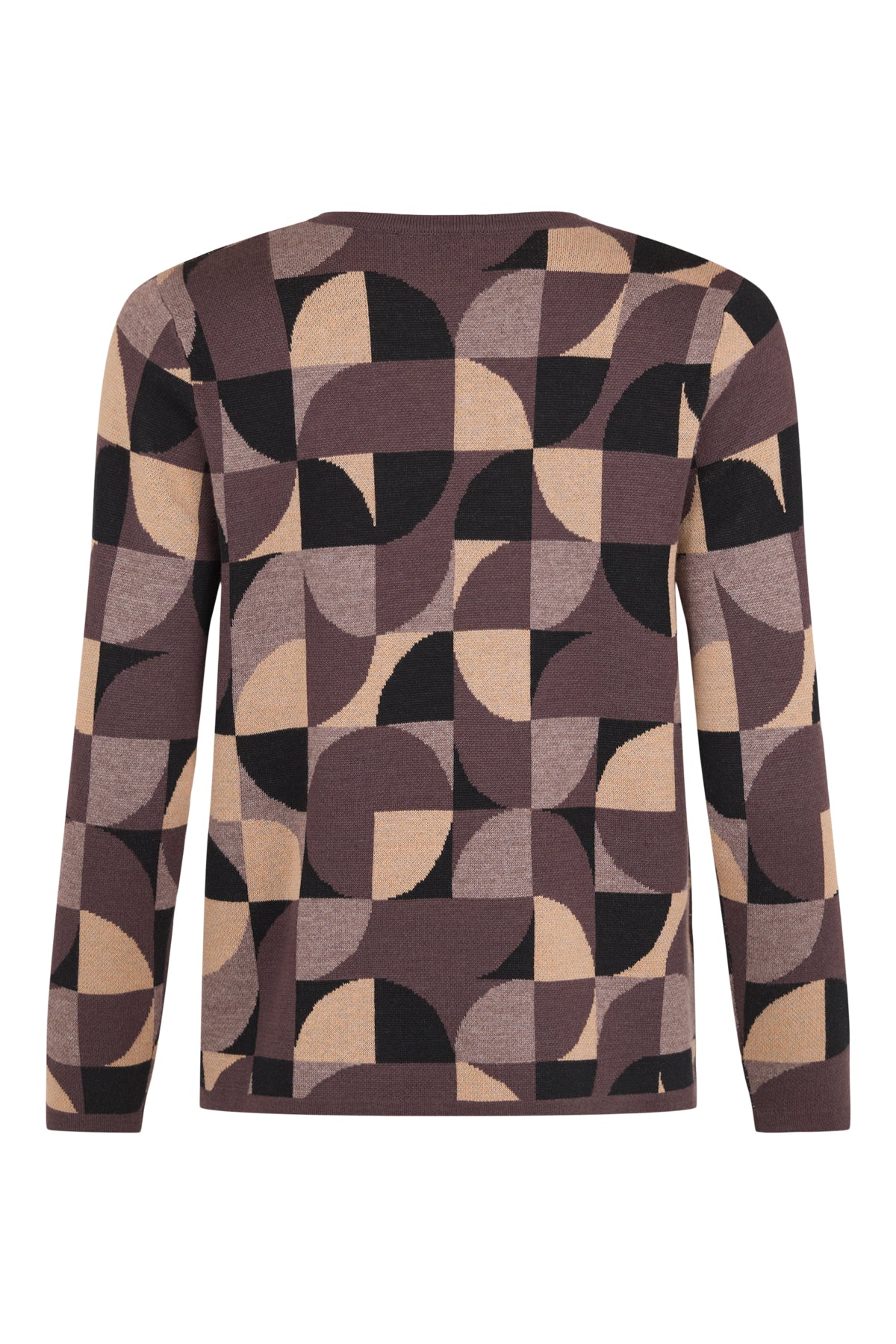 Sunday Geometric Print Sweater