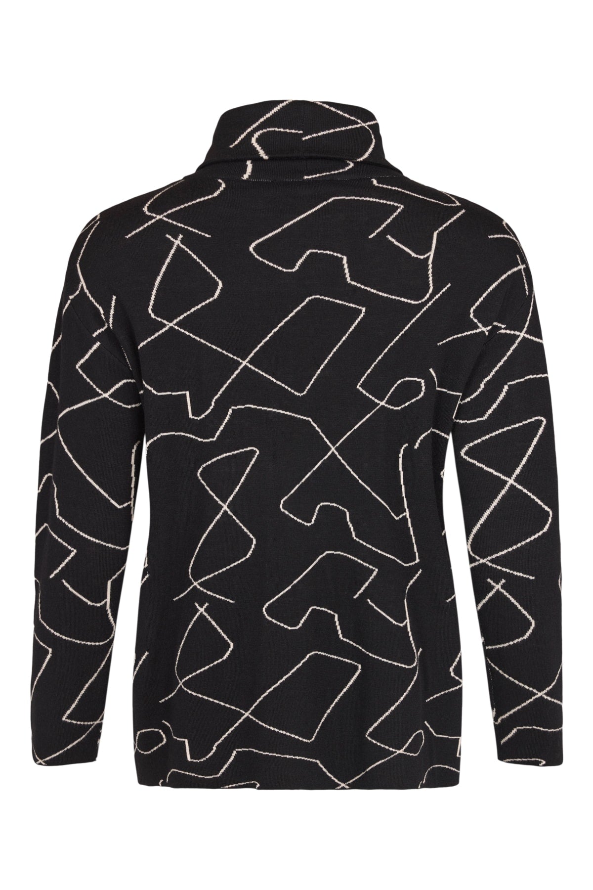 Sunday Patterned Turtle Neck Top