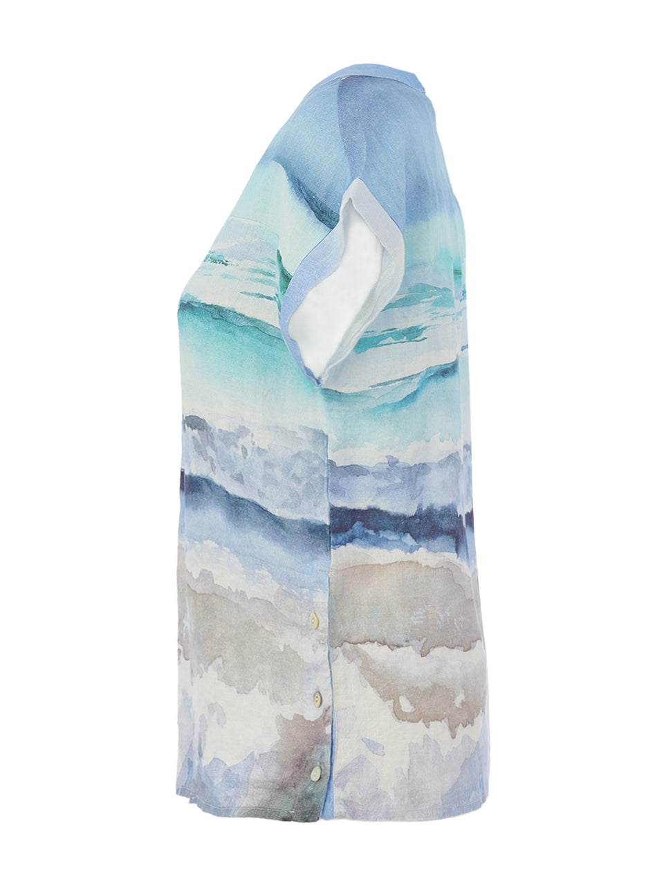 Dolcezza Seascape V-Neck Top
