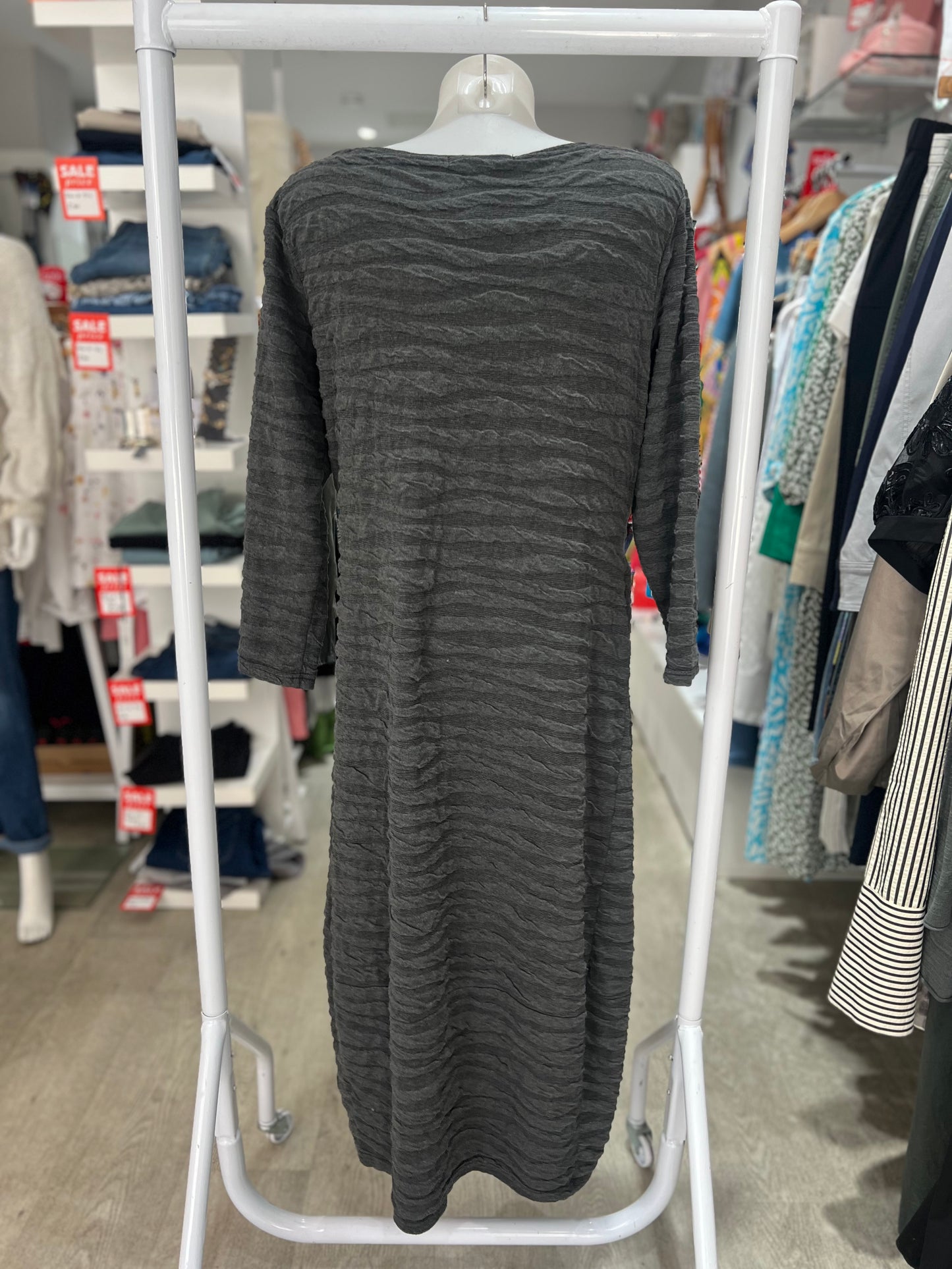 Cut Loose Grey Textured Dress
