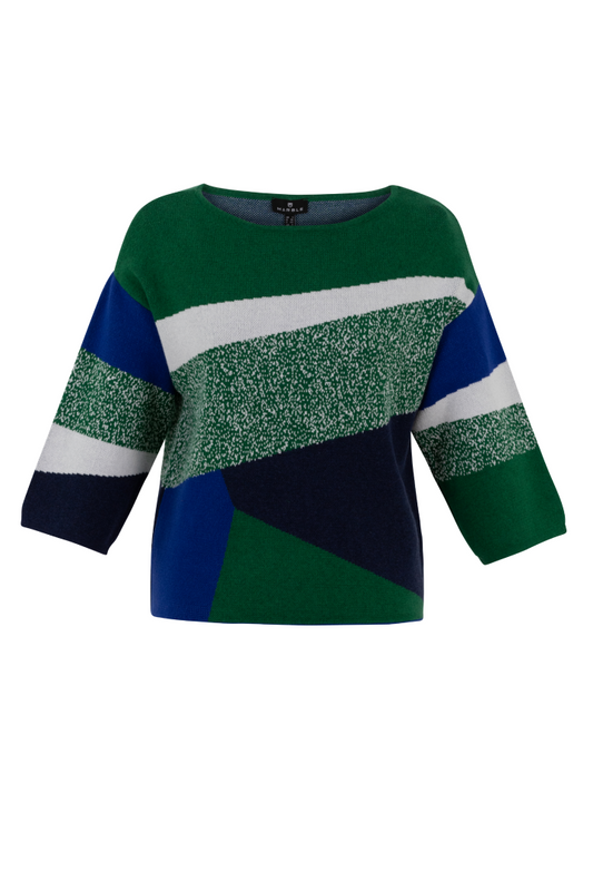 Marble Green Pattern Sweater