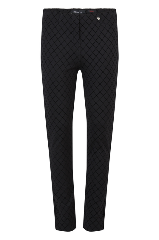 Robell Pattern Rose Trousers