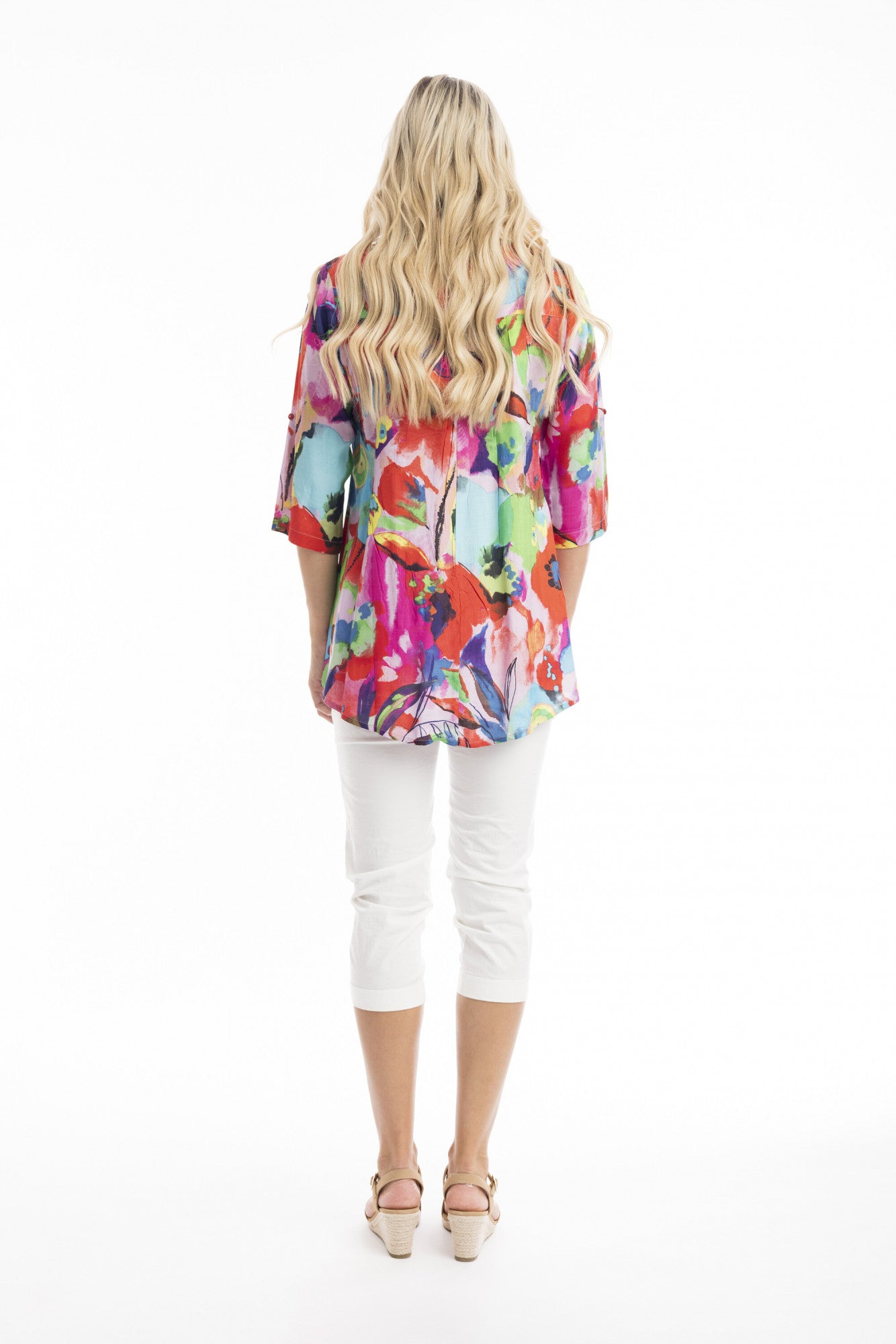 Orientique Nevis Ruched Waist Top
