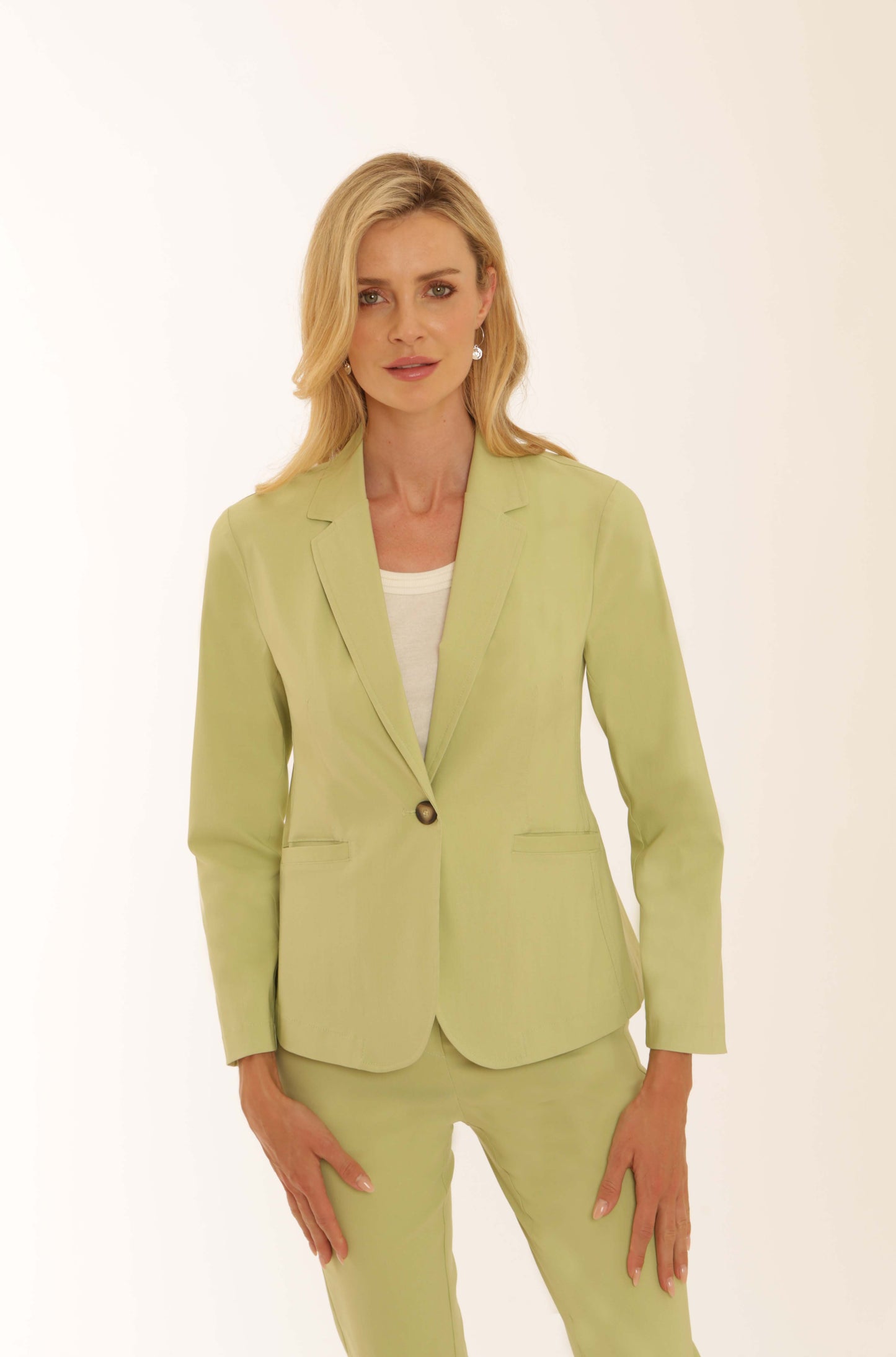 Pomodoro Bengaline Blazer - Apple Green