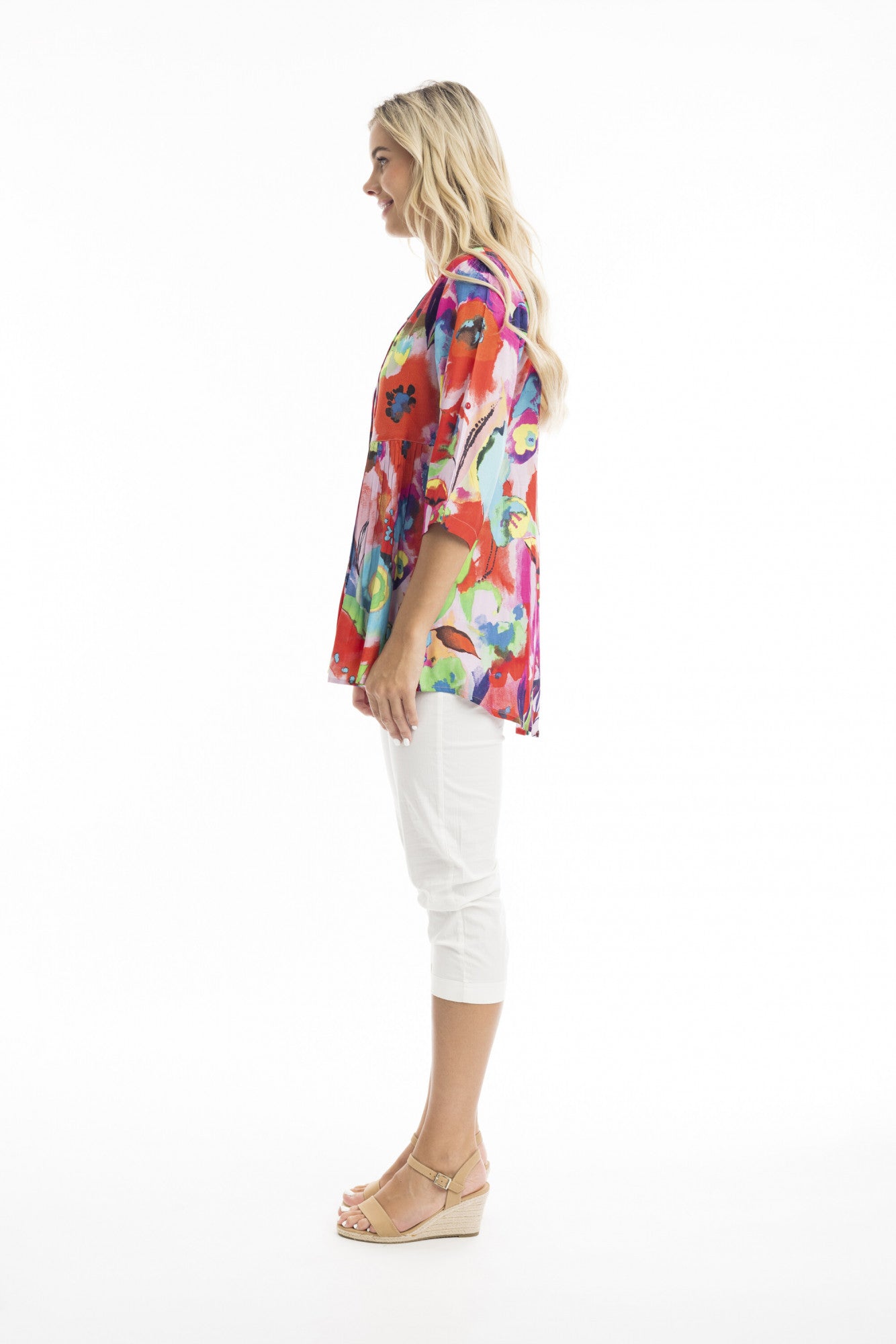 Orientique Nevis Ruched Waist Top