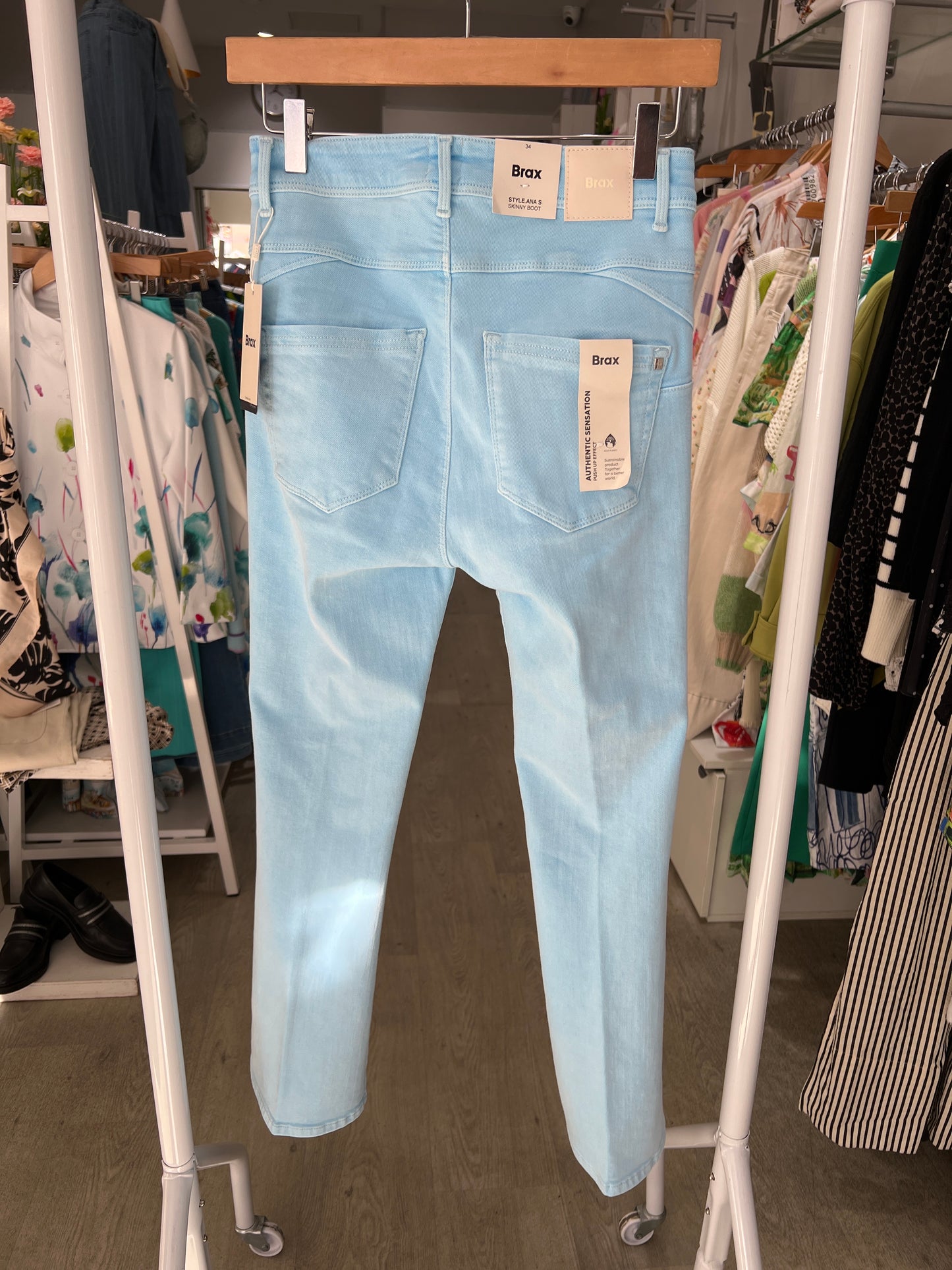 Brax Ana S Sky Blue Denim Trousers