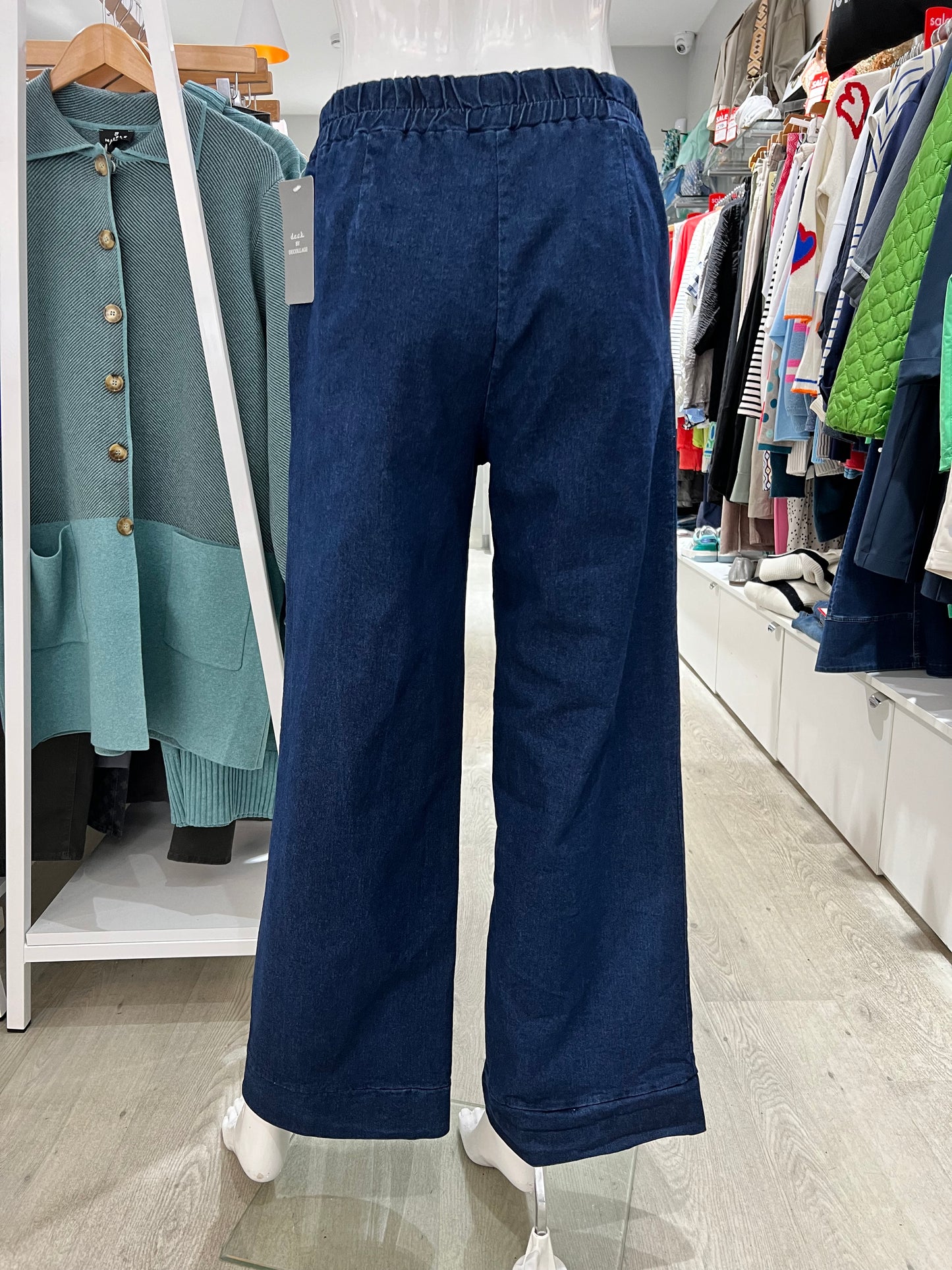 Deck by Decollage Flared Denim Trousers