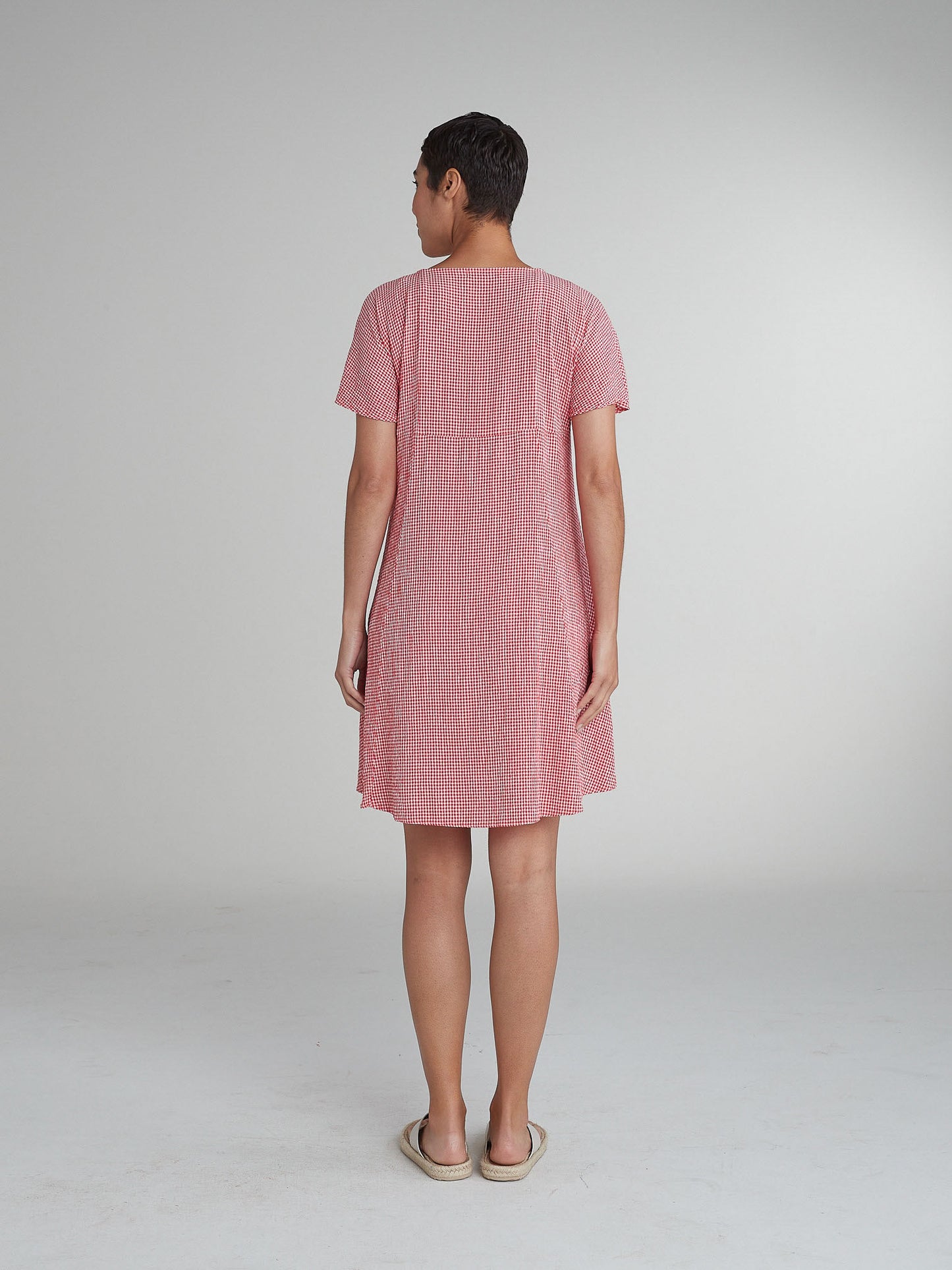 Cut Loose V-Neck Swing Dress