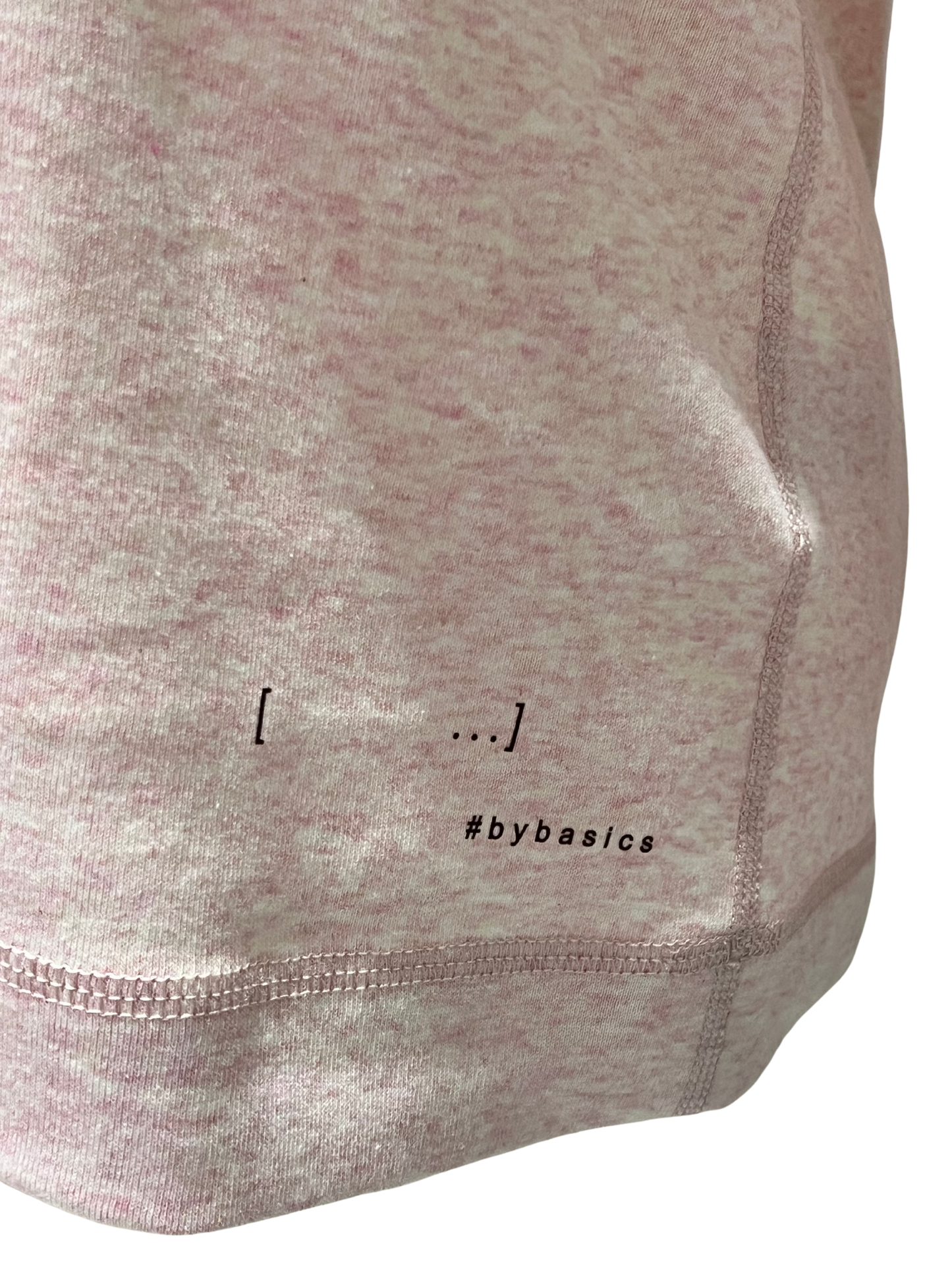 By Basics Rose Melange V-Neck Top