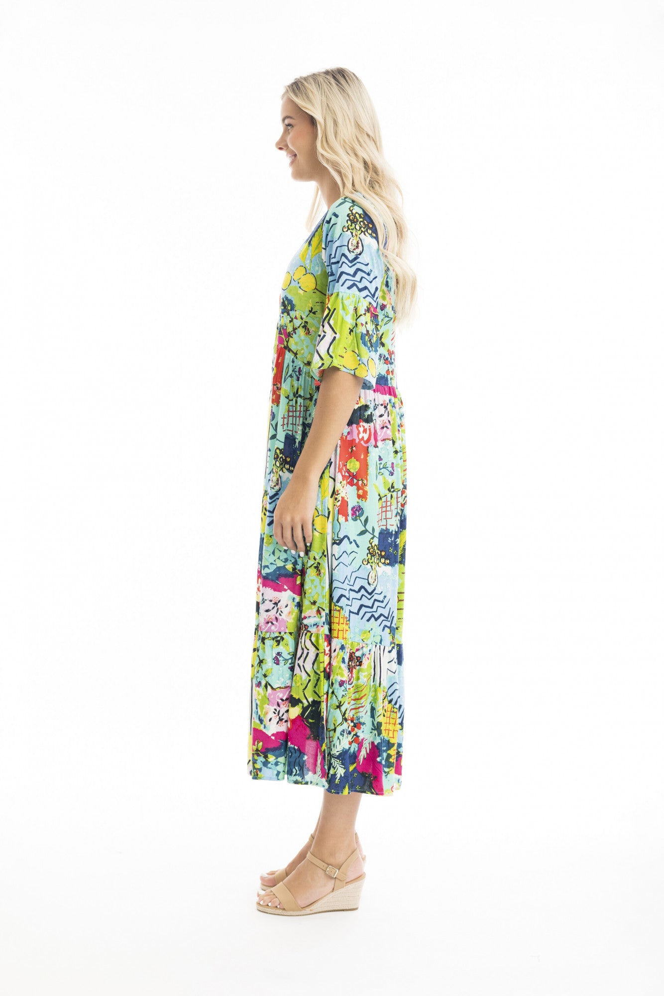 Orientique Elafonissi Print Dress