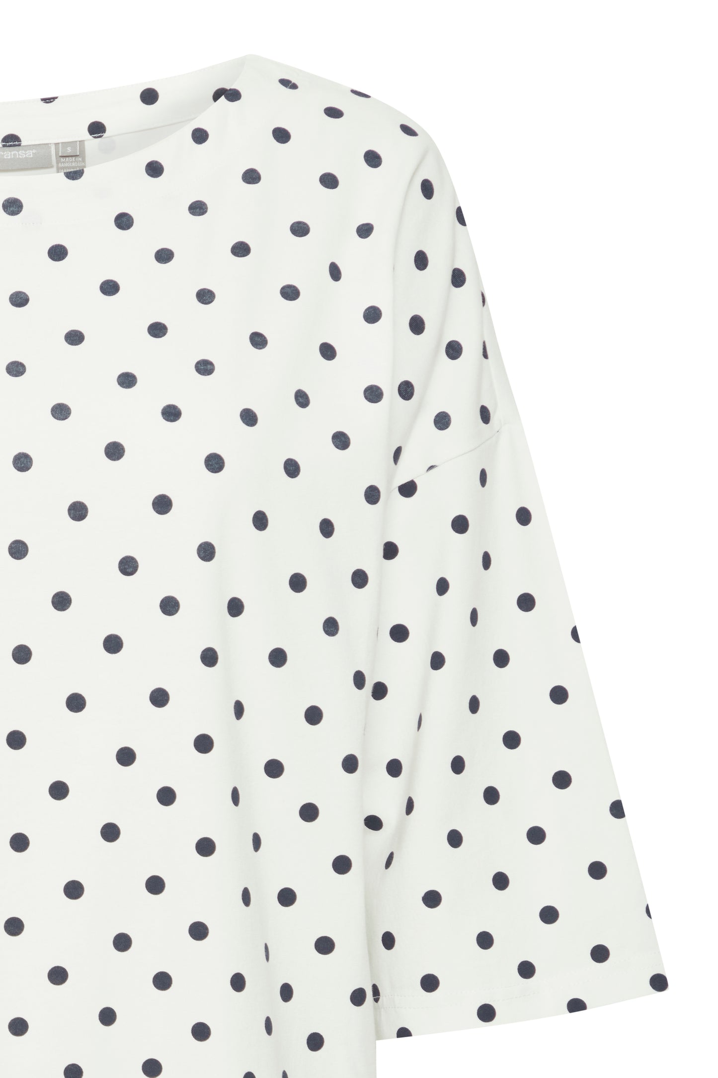 Fransa Siva Polkadot Top