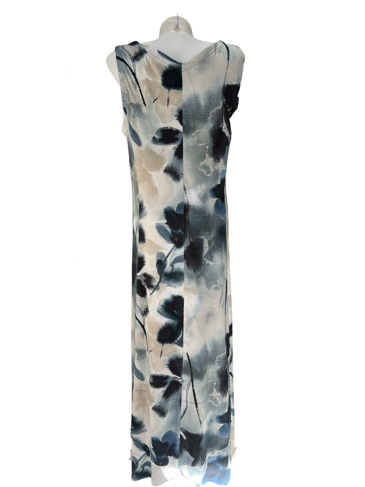 Amber & Moon Blue Print Long Dress