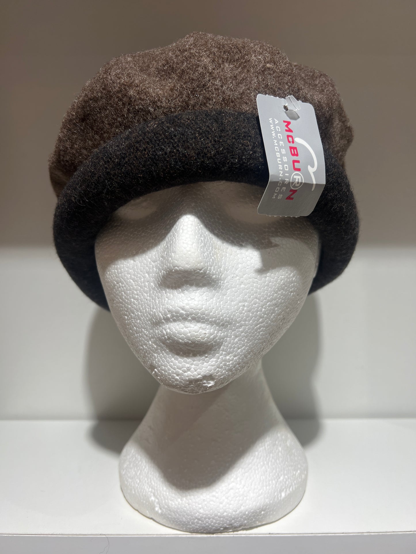 McBurn Brown Wool Hat with Tassel