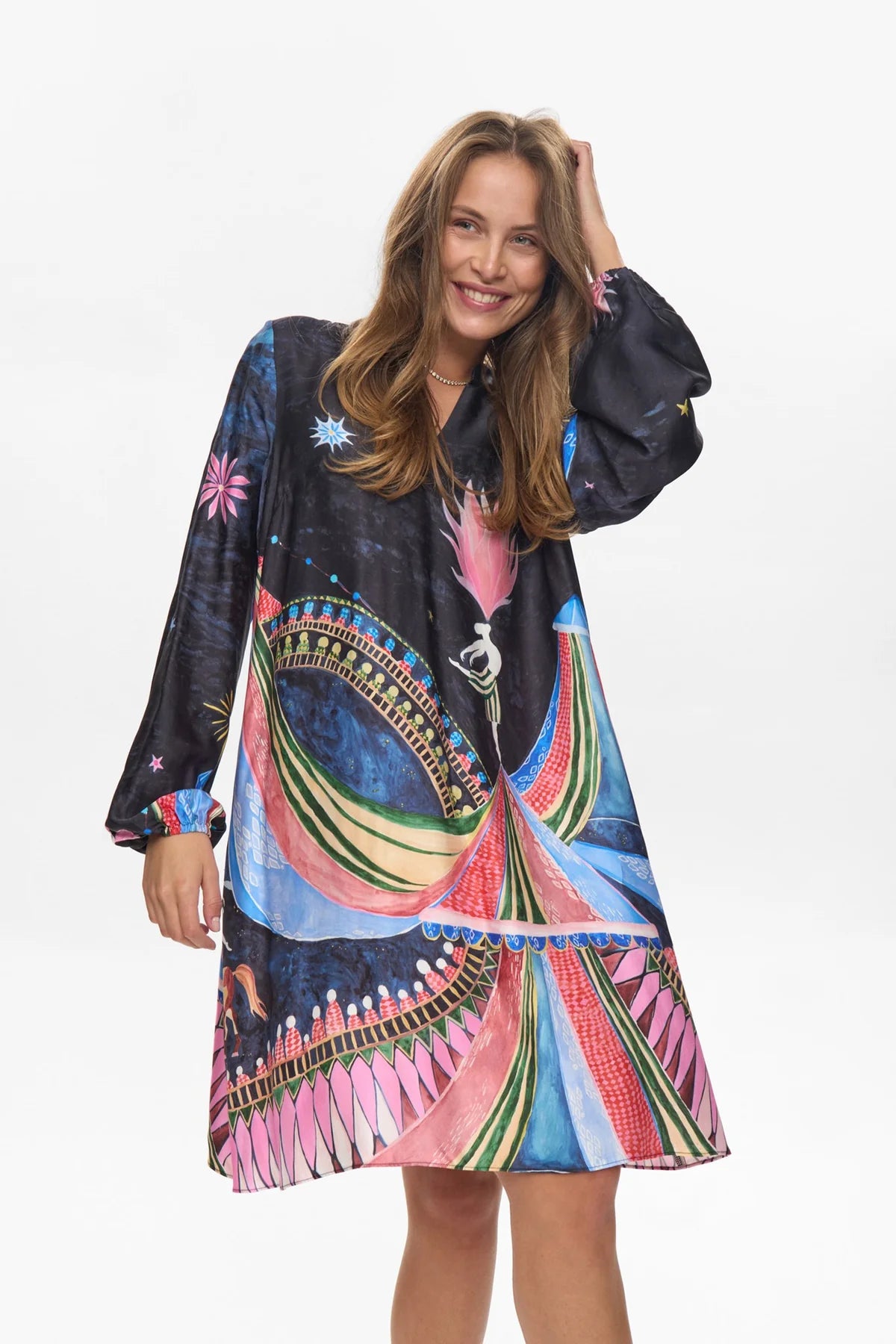 Numph Starla Short Obsidian Dress