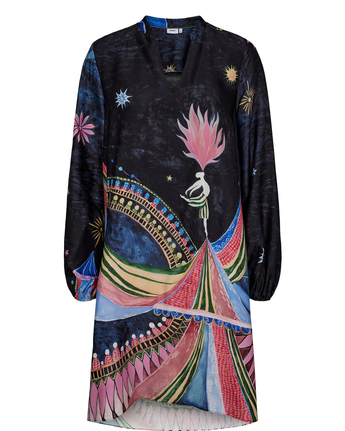 Numph Starla Short Obsidian Dress