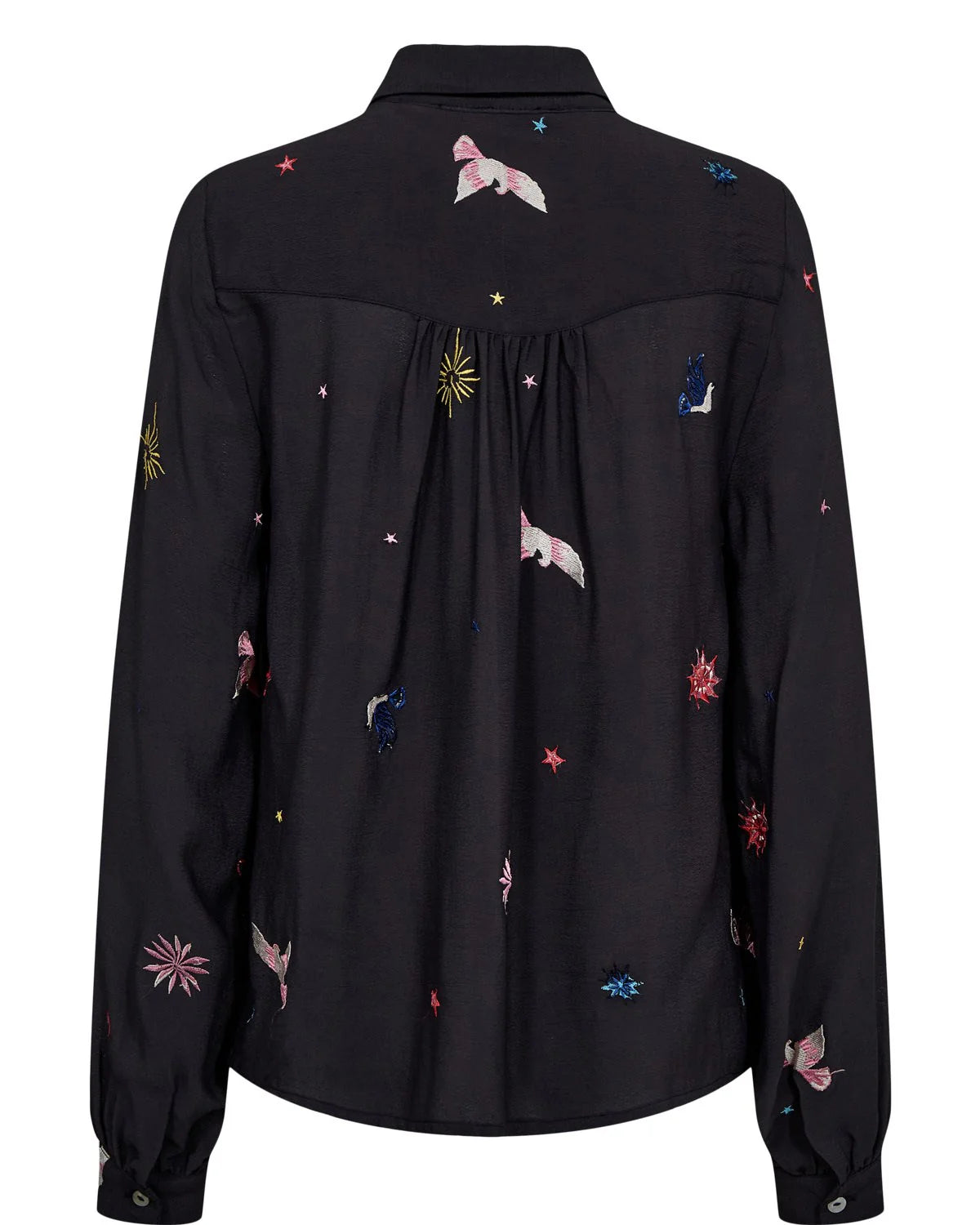 Numph Tekna Obsidian Embroidered Shirt
