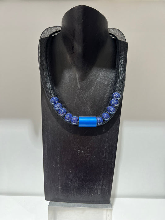 Christina Brampti Beaded Net Necklace