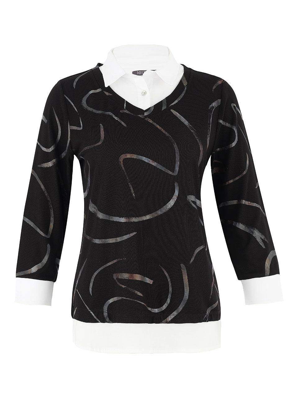 Dolcezza Faux Shirt Top