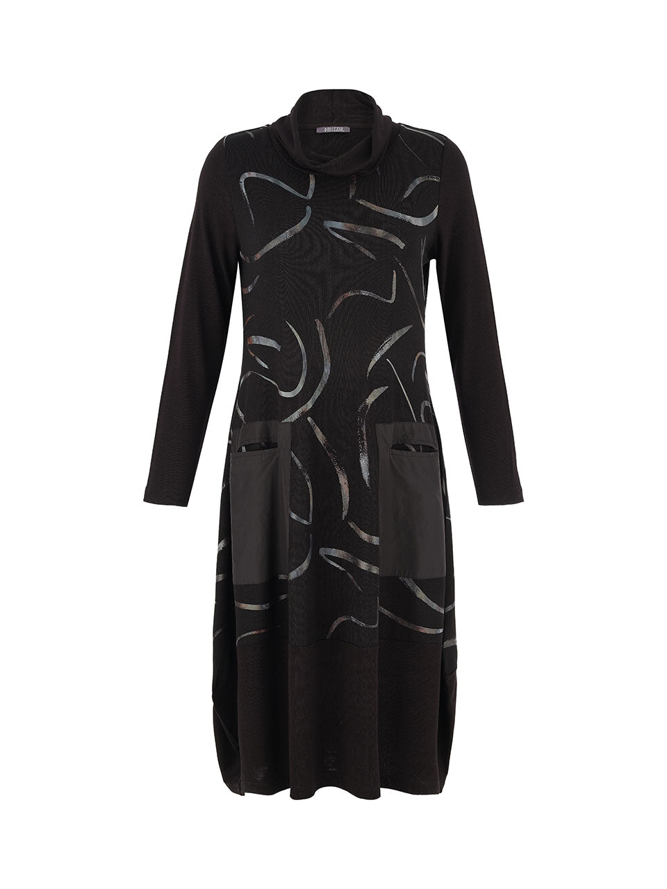 Dolcezza Knit Cowl Neck Dress