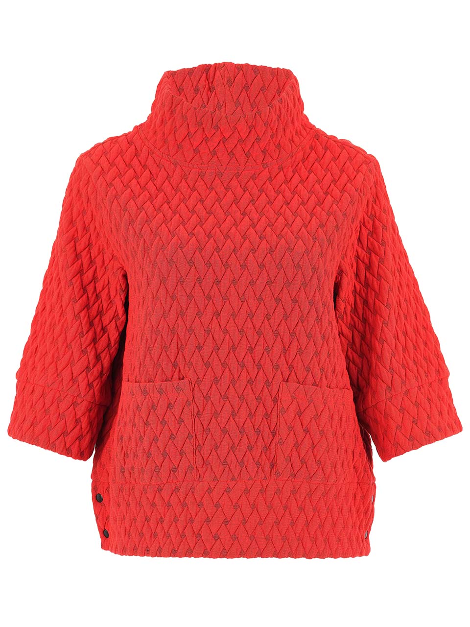 Dolcezza Red Basket Weave Jumper