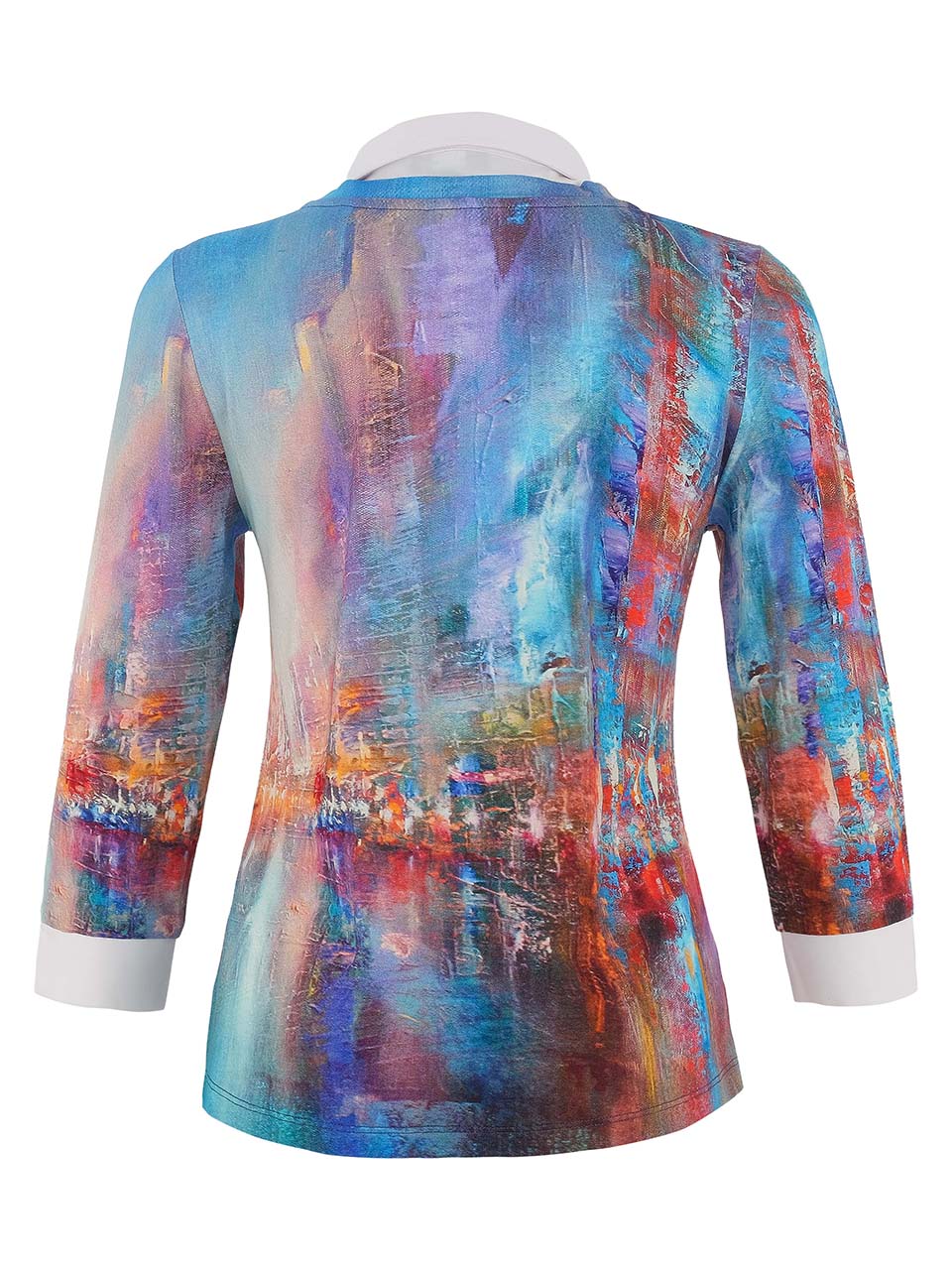 Dolcezza "The Blue City" Faux Shirt Top