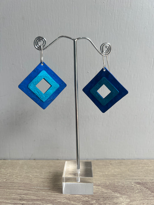 Oana Millet Big Square Earrings