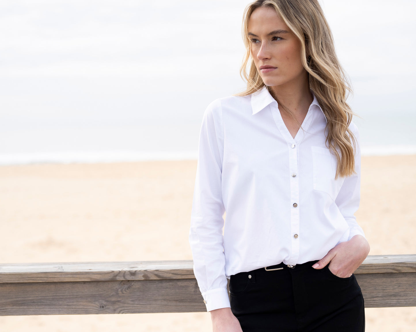 Marble White Shirt