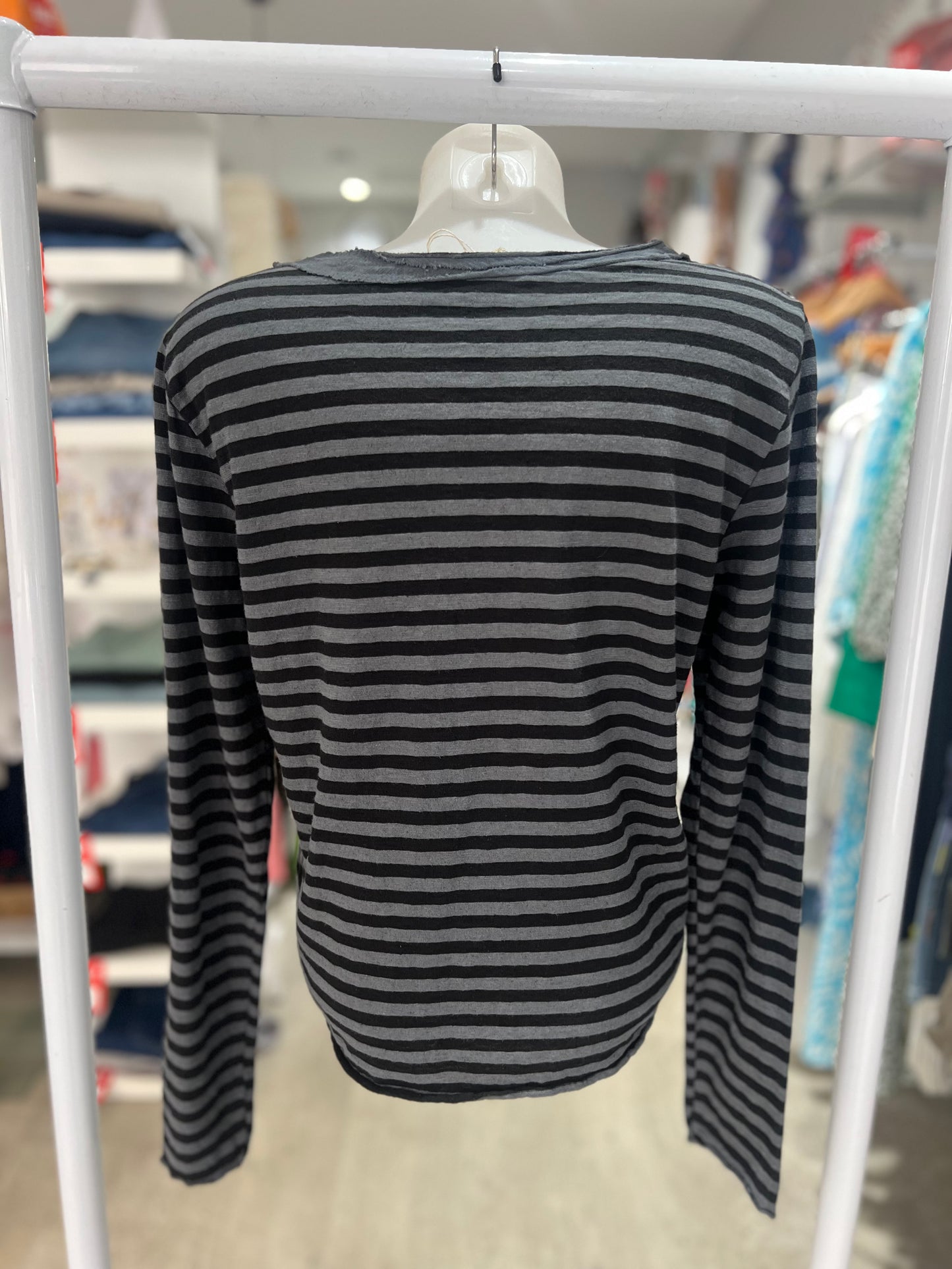 Cut Loose Crop Stripe Cardigan