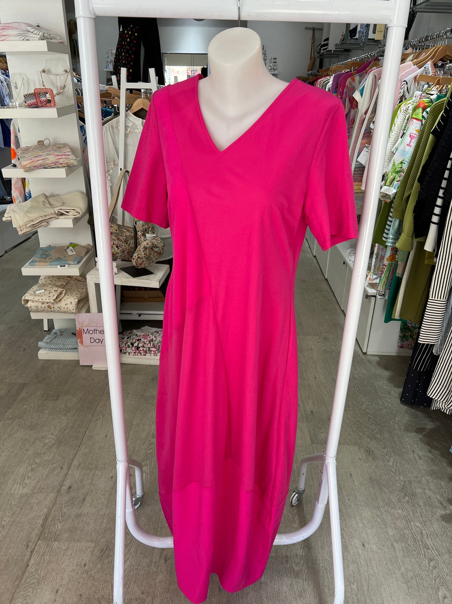 Peruzzi Two Tone Fuchsia Dress